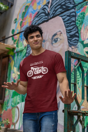 Klassiek motorfiets design T-shirt