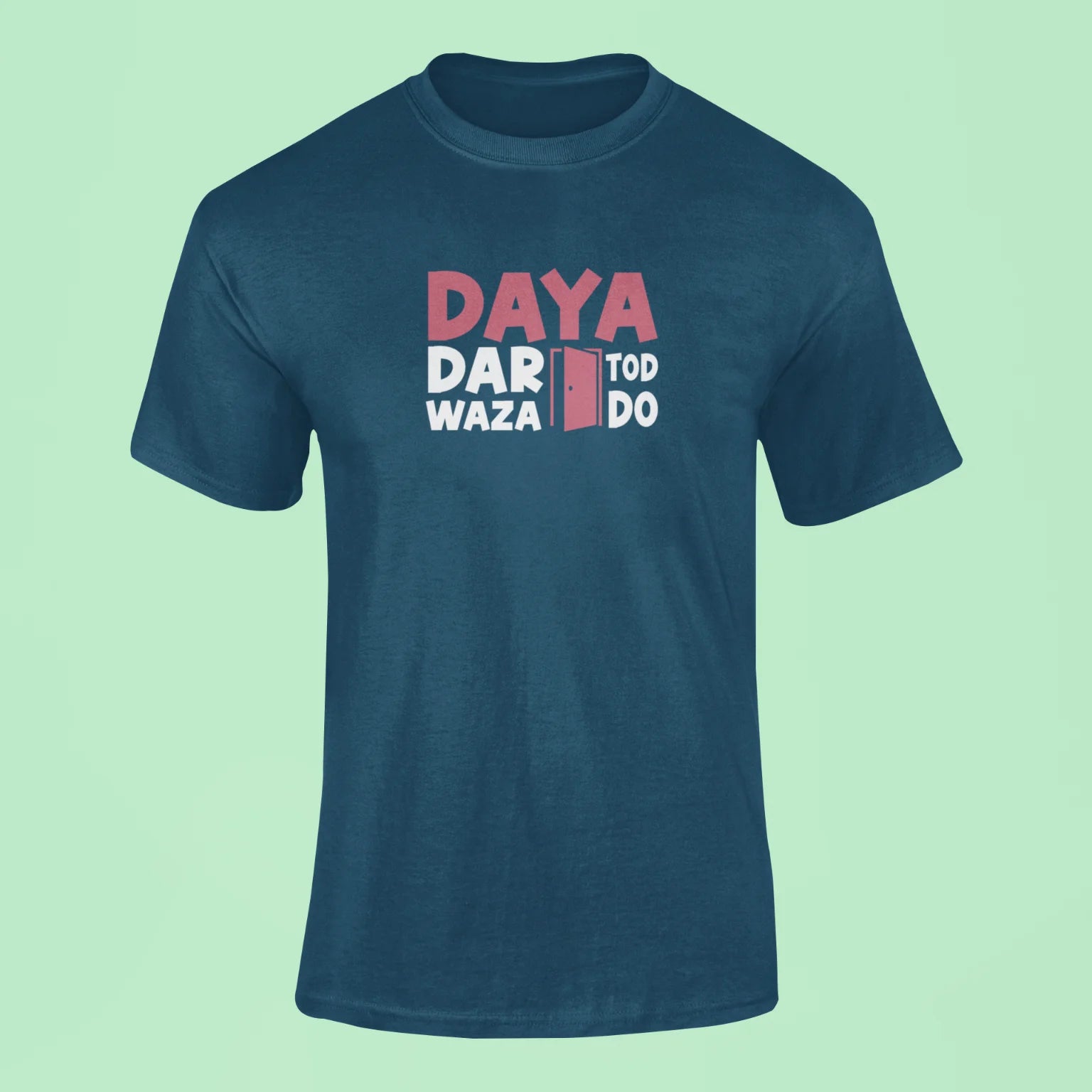 daya darwaza tod do t shirt navy blue