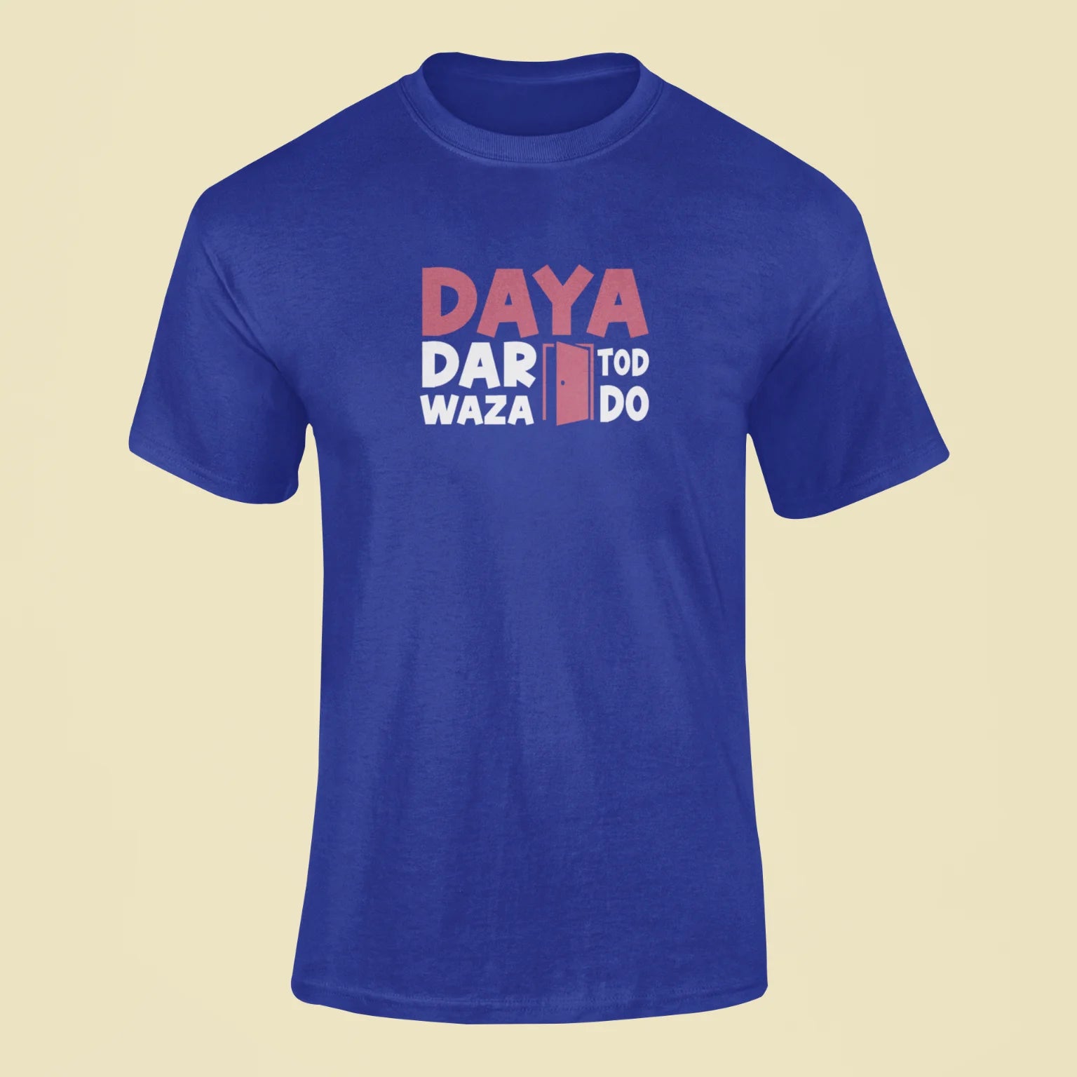 daya darwaza tod do t shirt royal blue
