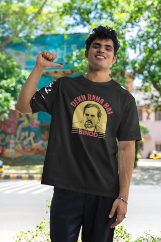 Dekh raha hai Binod Oversized T-Shirt