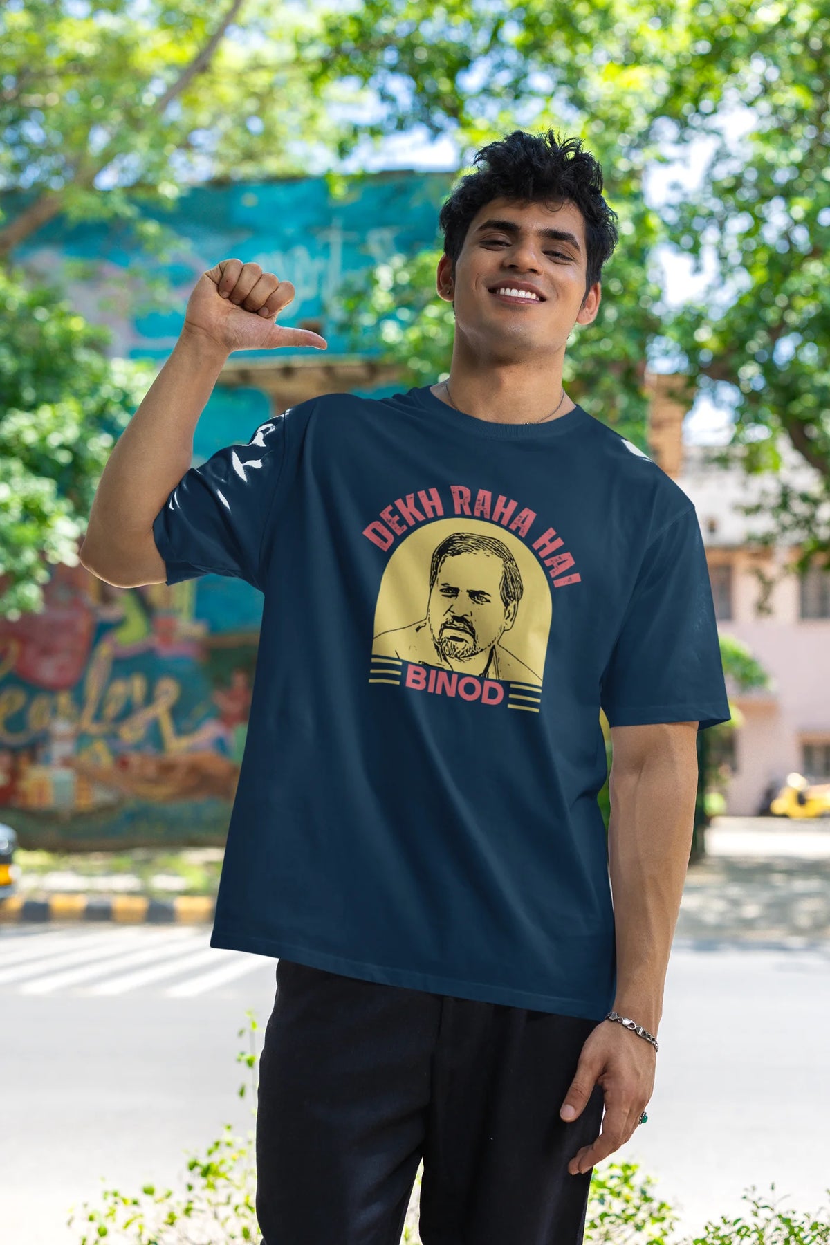 Dekh raha hai Binod Oversized T-Shirt