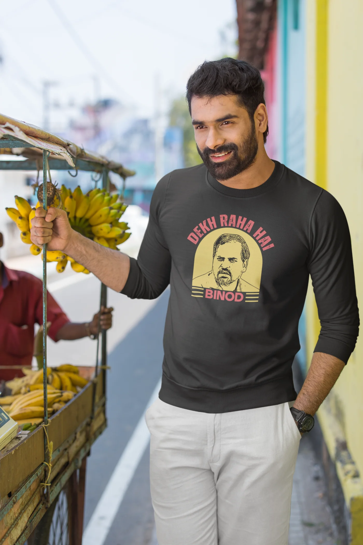 Dekh raha hai Binod Unisex Sweatshirt