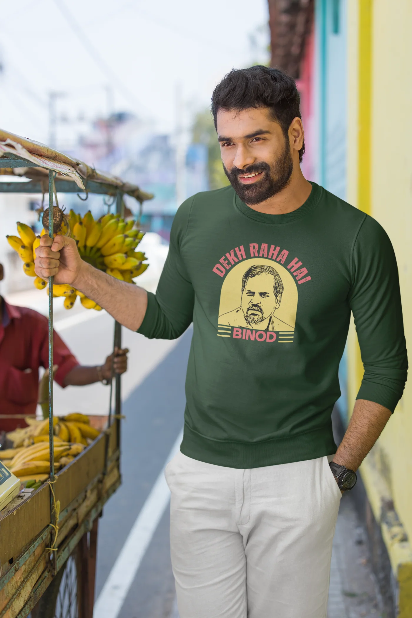 Dekh raha hai Binod Unisex Sweatshirt