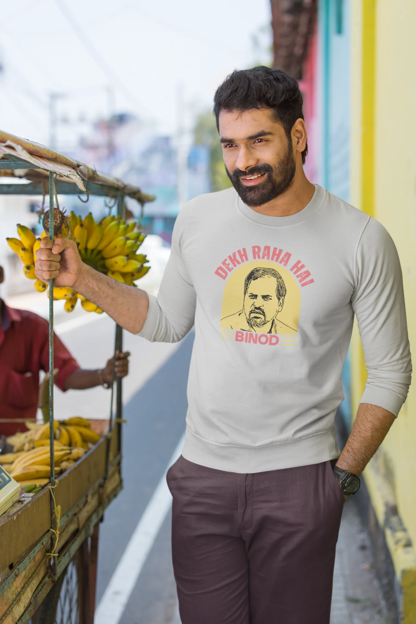 Dekh raha hai Binod Unisex Sweatshirt