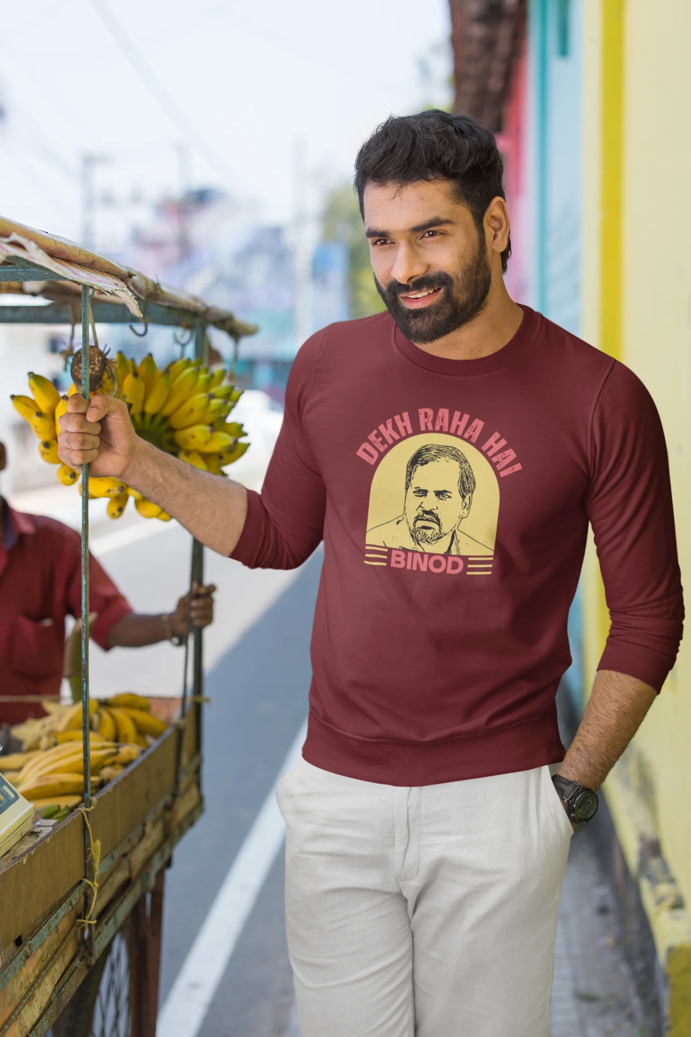 Dekh raha hai Binod Unisex Sweatshirt