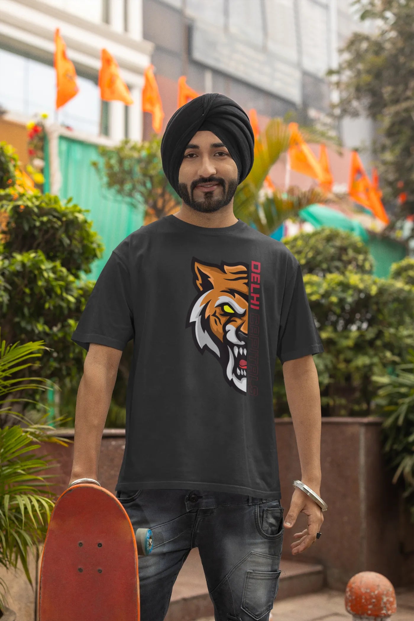 Delhi Capitals Lion Oversized T-Shirt