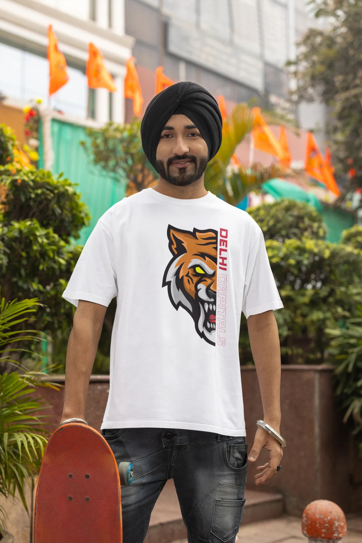 Delhi Capitals Lion Oversized T-Shirt