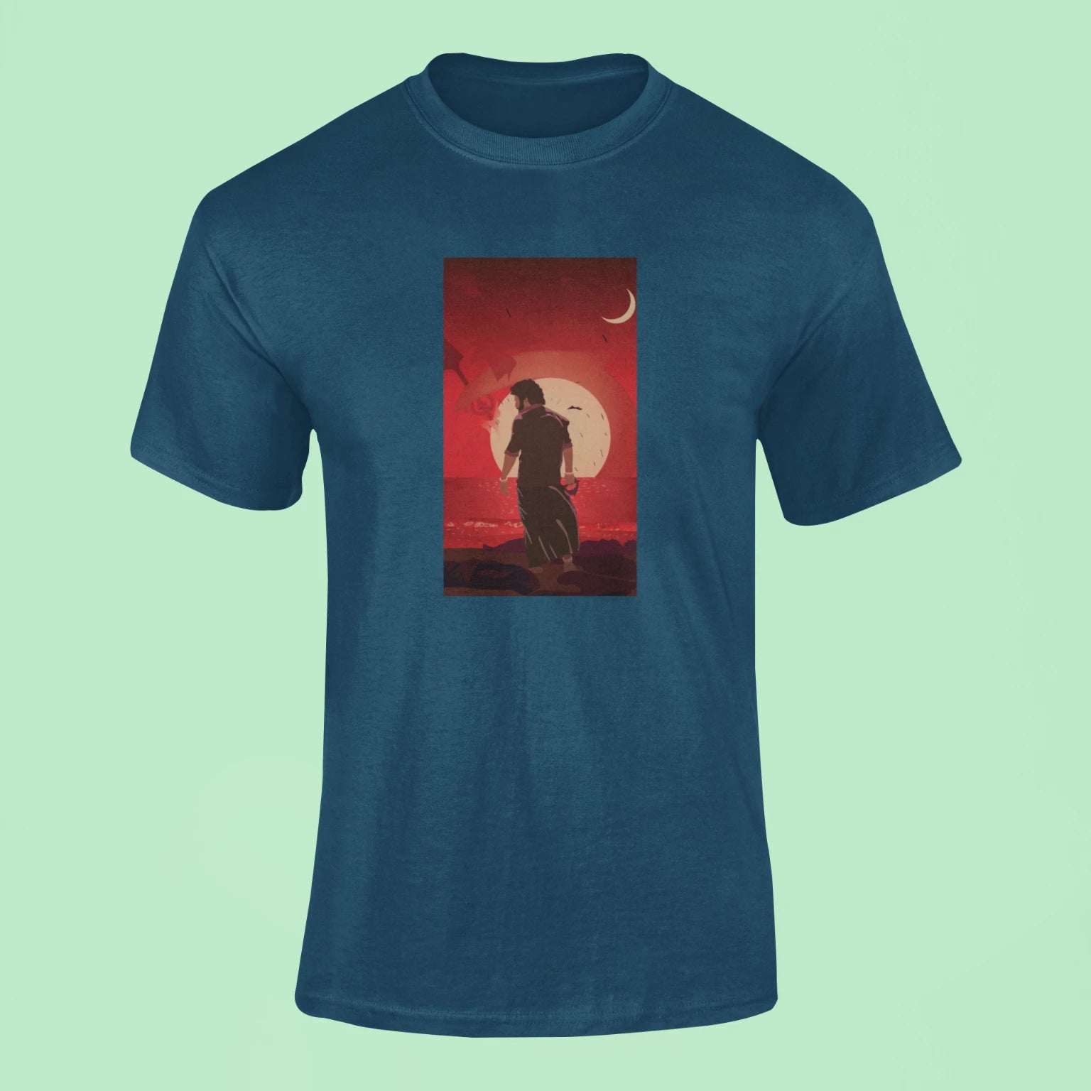 devara t shirt navy blue