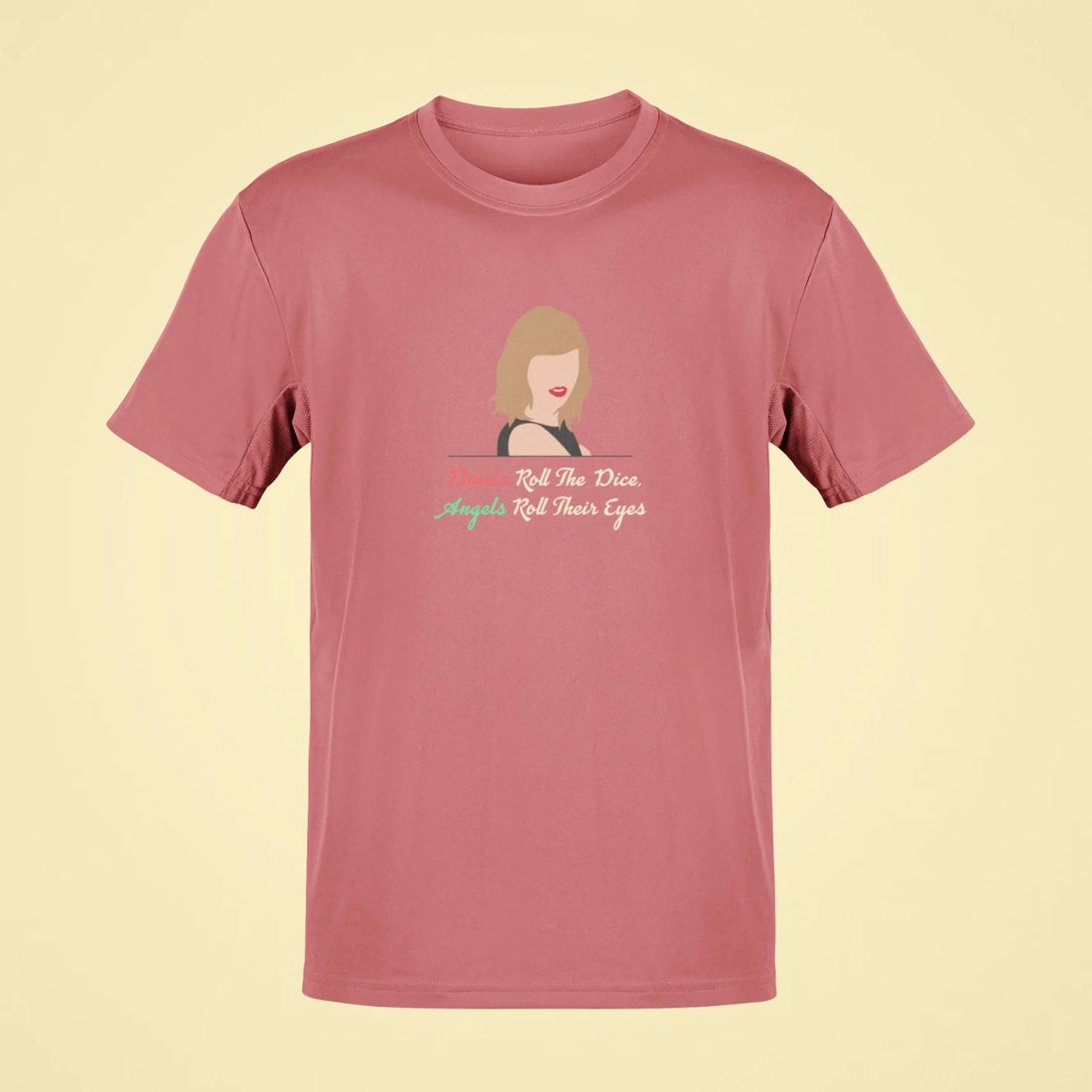 devils roll the dice angels roll their eyes oversized t shirt black