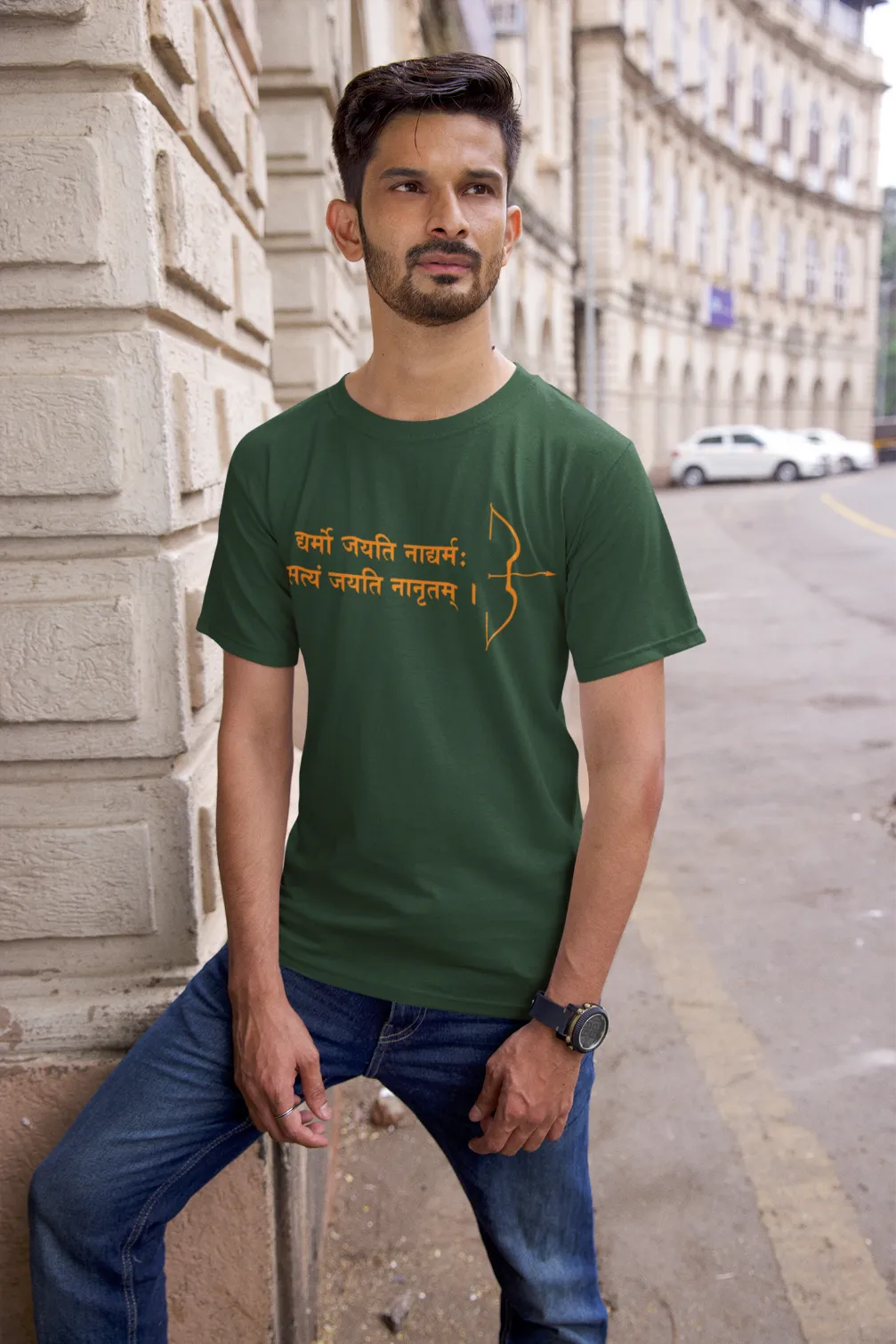 Dharmo jayati naadharmah, Satyam jayati naanrutam T-shirt