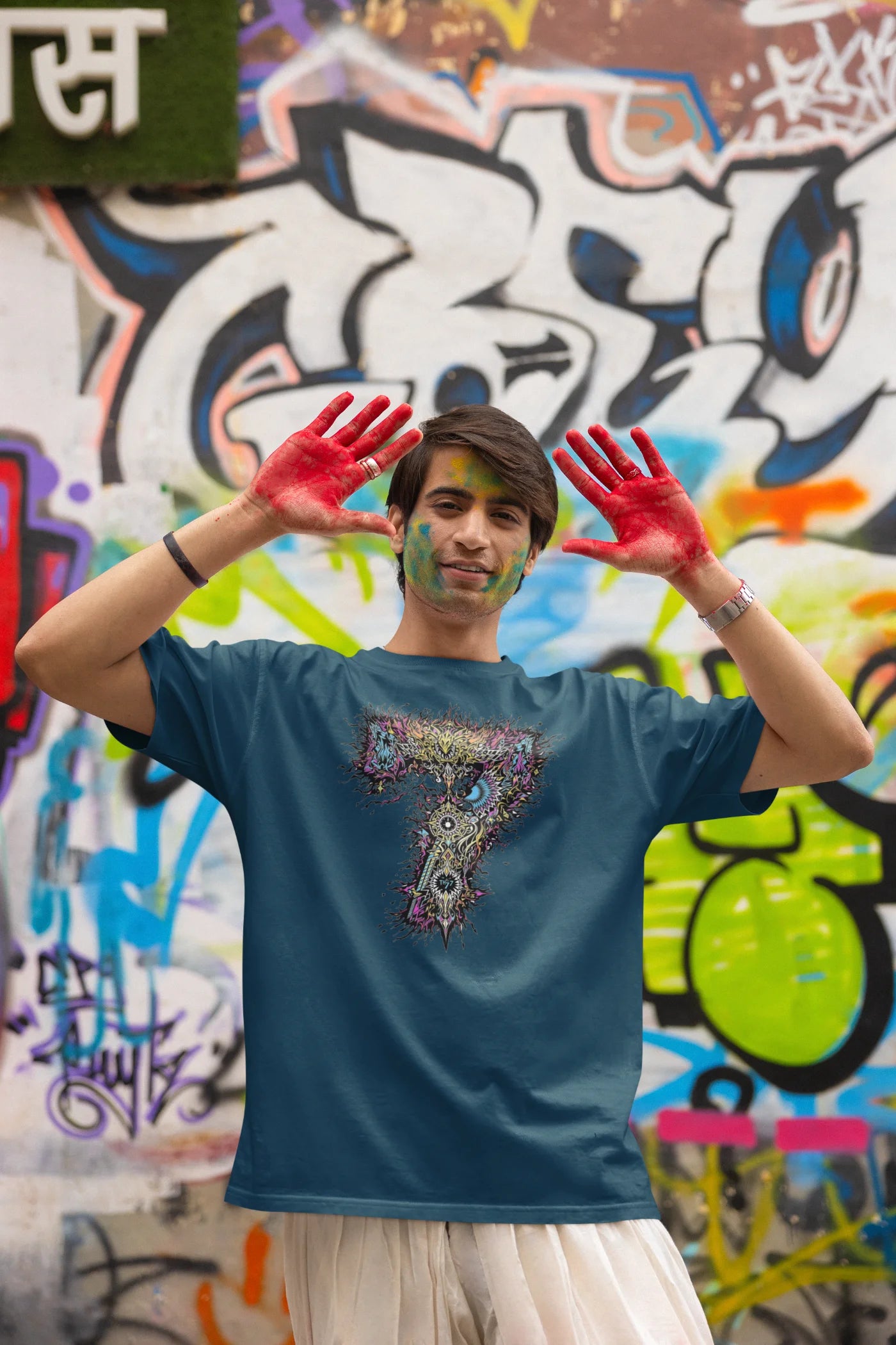 Dhoni 7 oversized T-shirt