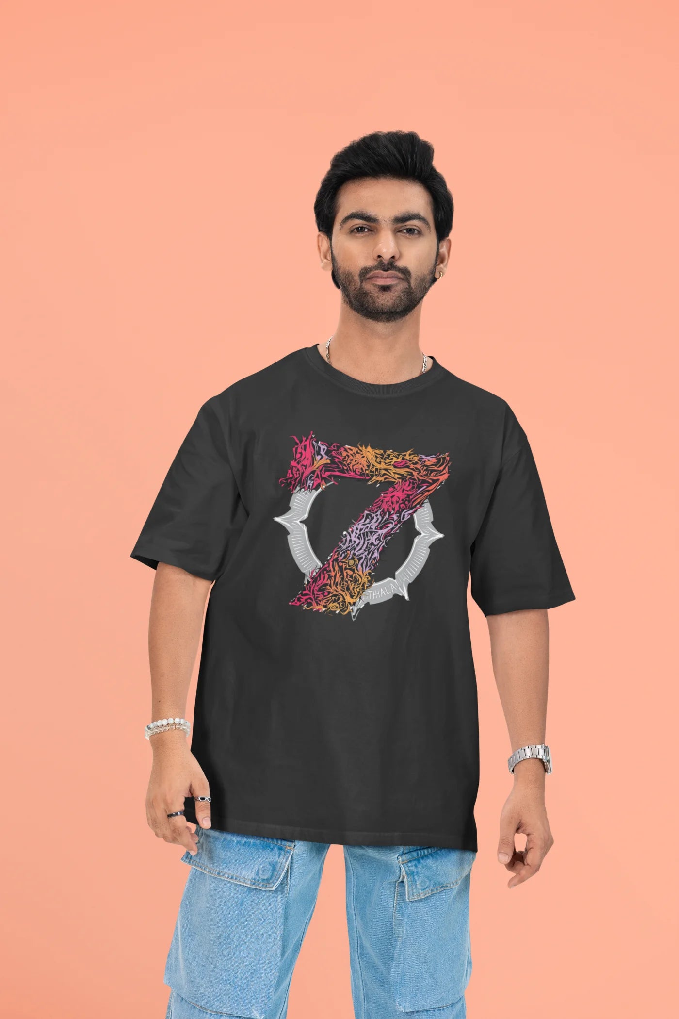 Dhoni Thala 7 Oversized T-shirt