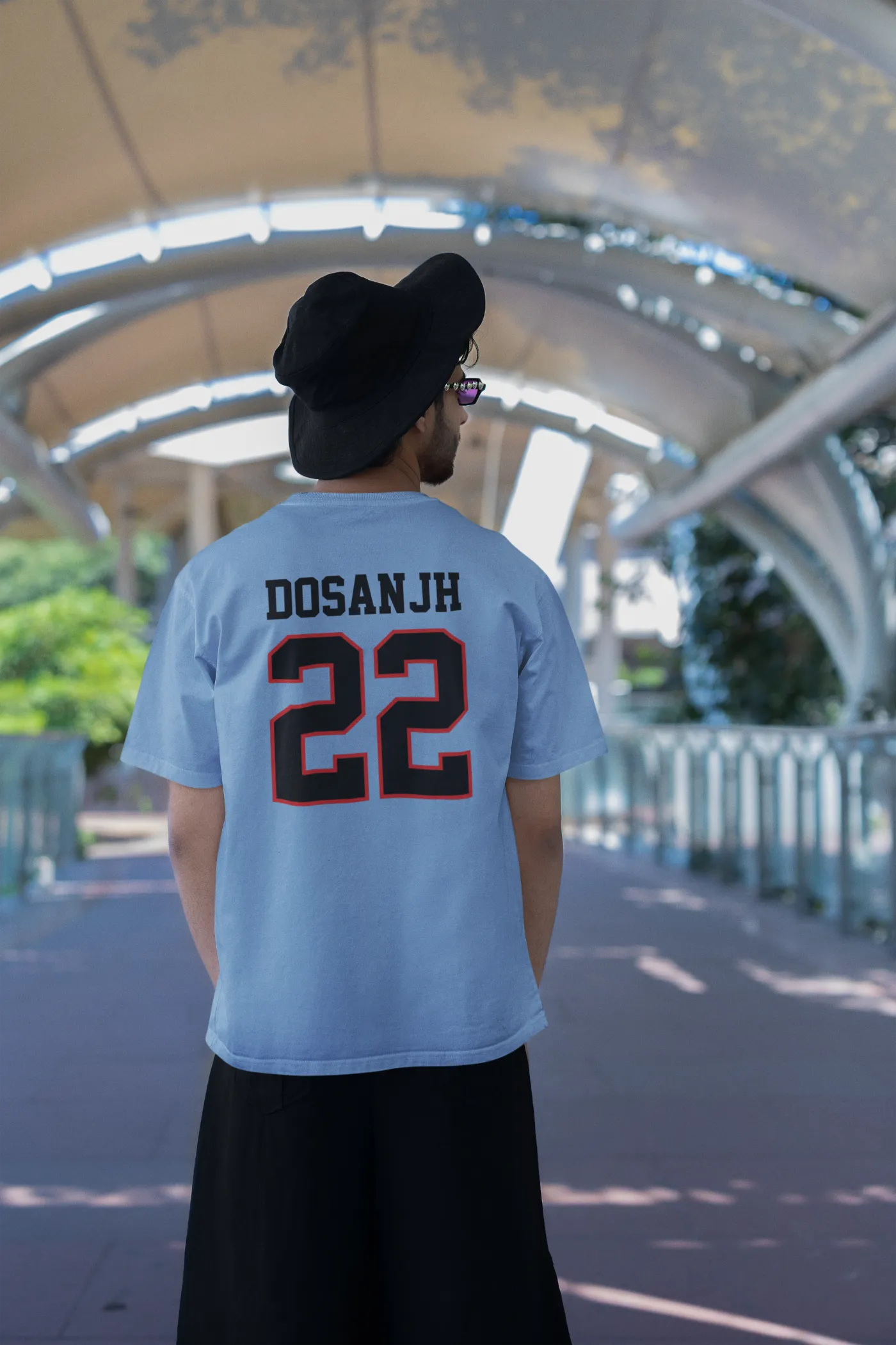 Dosanjh 22 Back Print Oversized T-Shirt