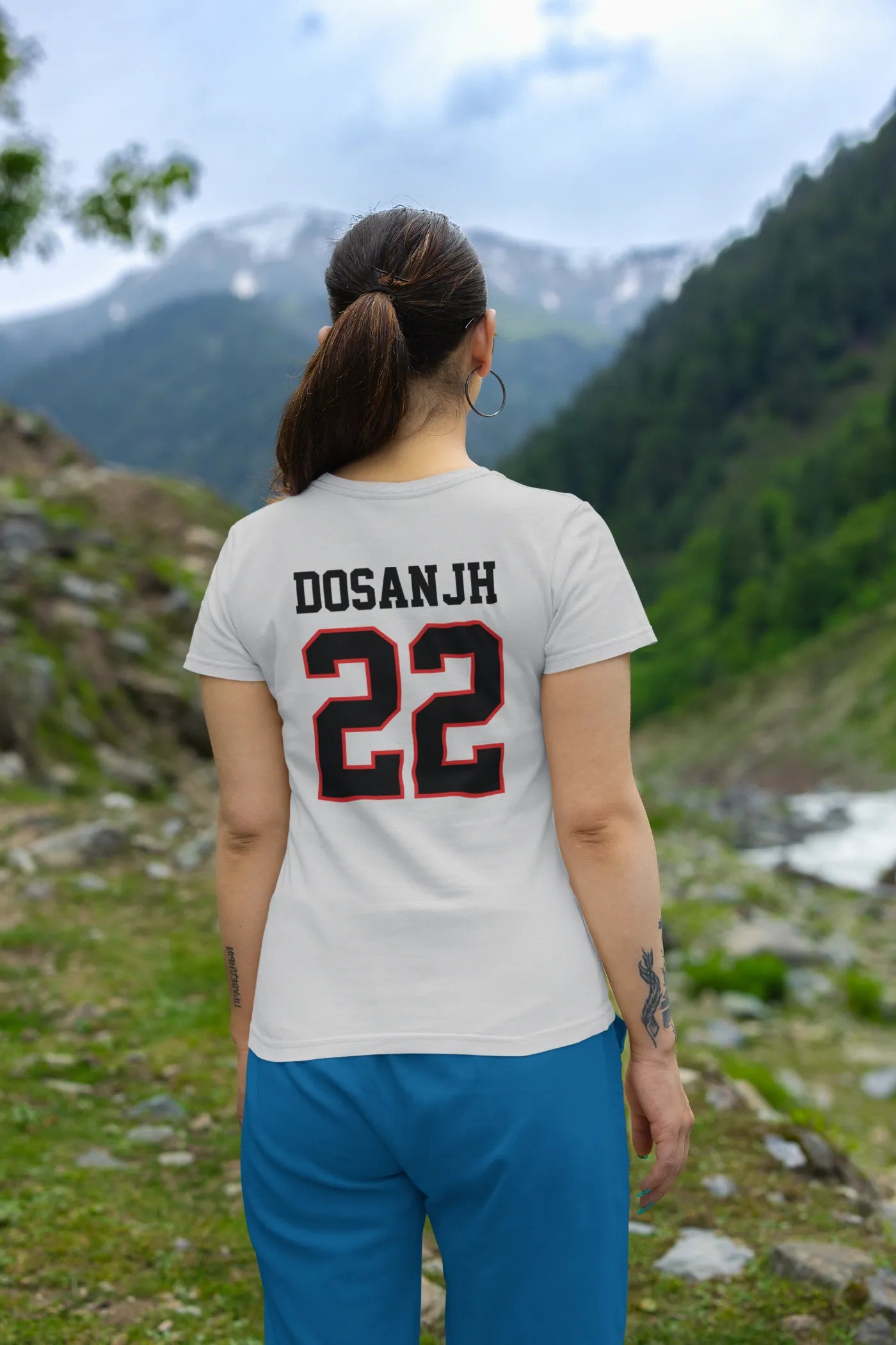 Dosanjh 22 Back Print T-Shirt