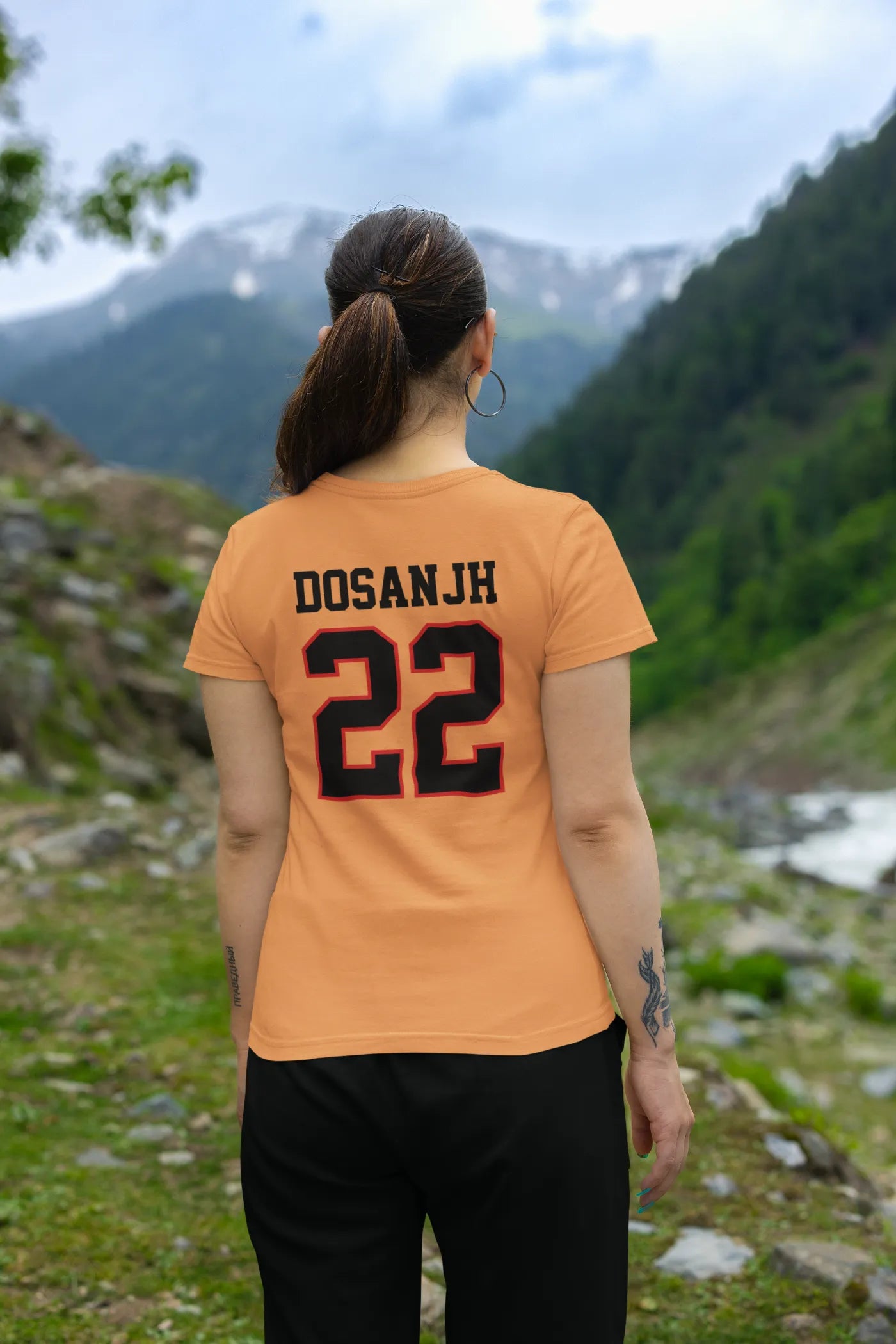 Dosanjh 22 Back Print T-Shirt