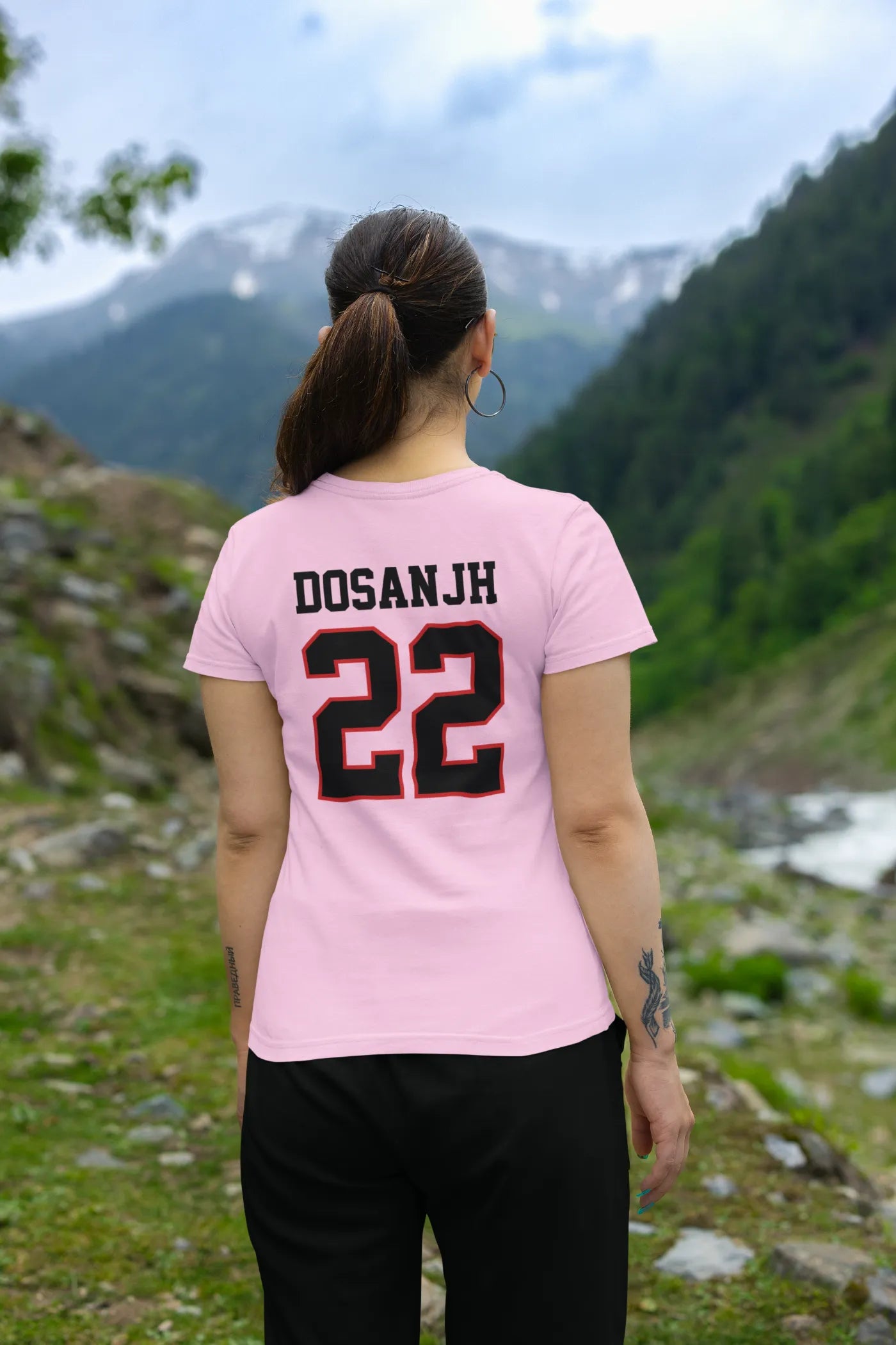 Dosanjh 22 Back Print T-Shirt