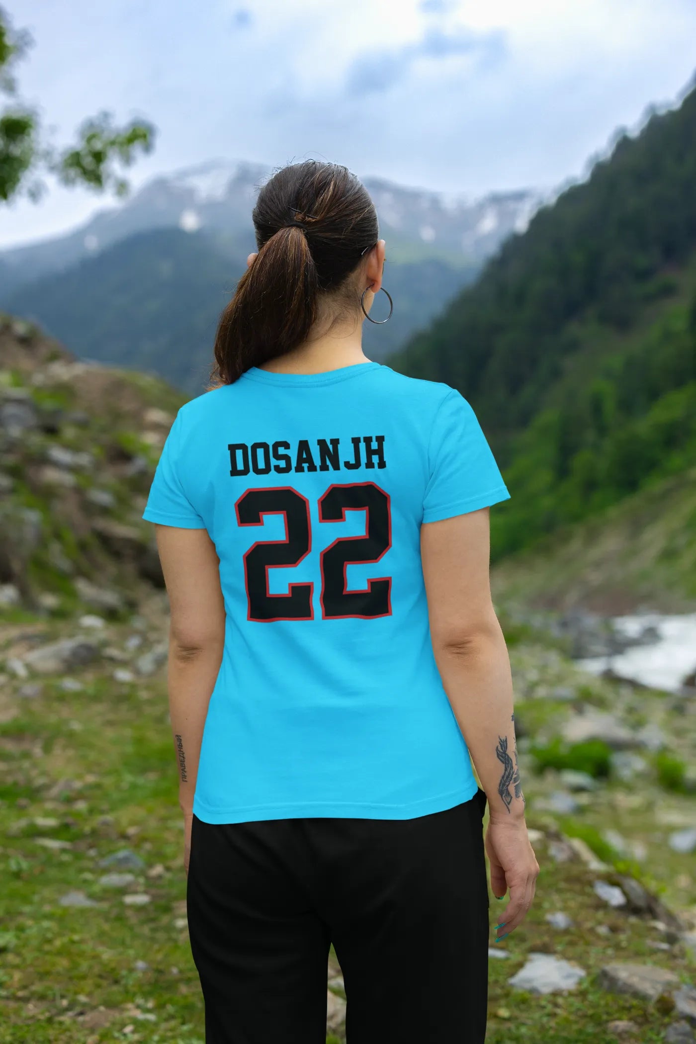 Dosanjh 22 Back Print T-Shirt