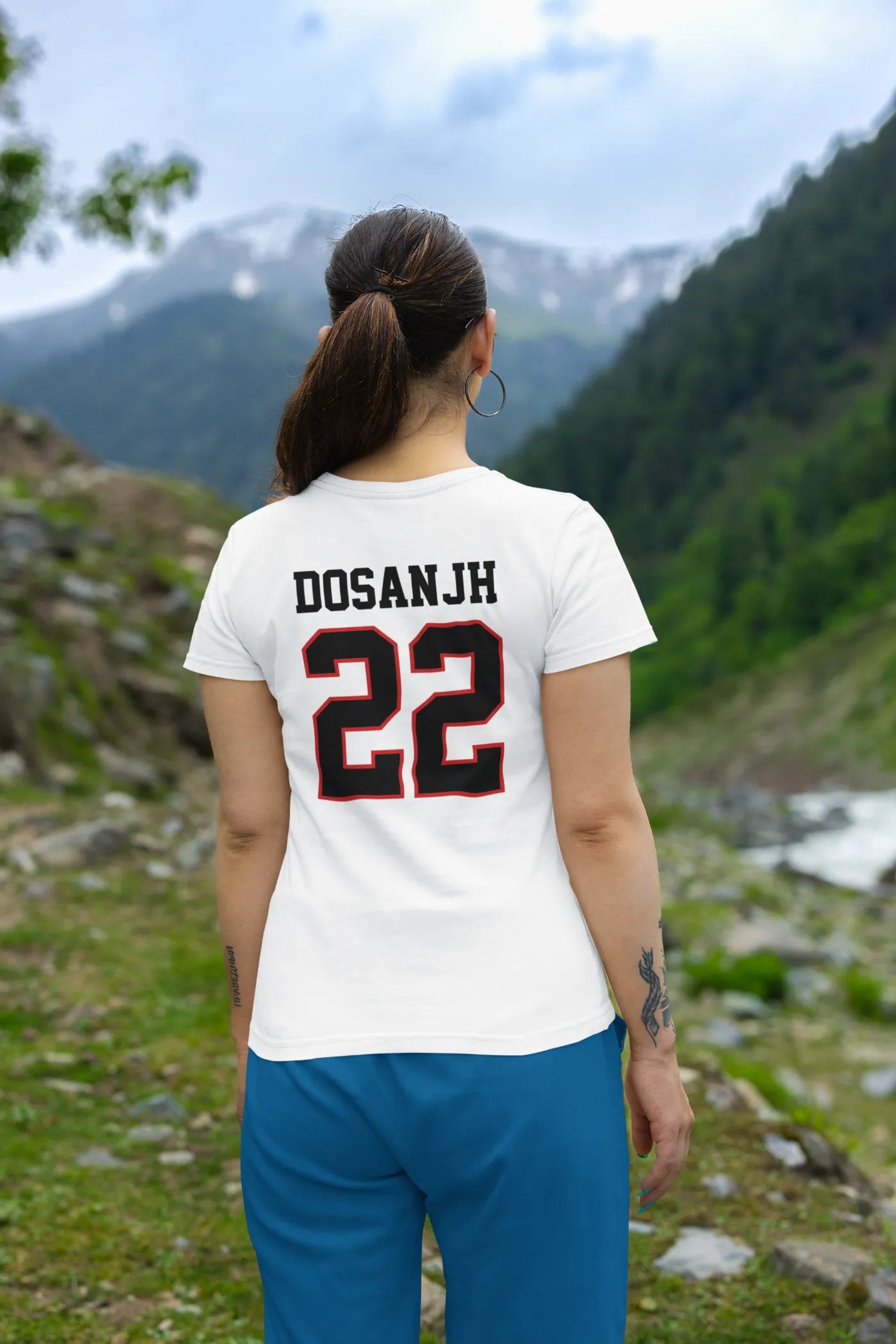 Dosanjh 22 Back Print T-Shirt