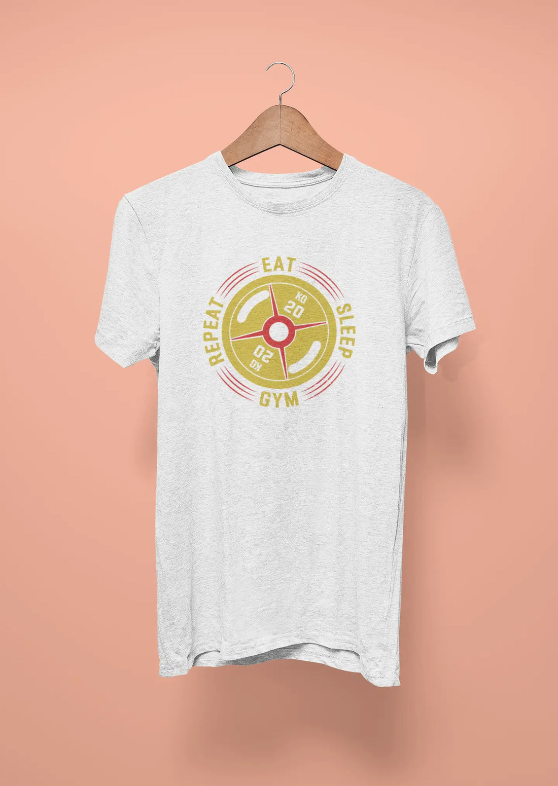 eat sleep gym repeat black