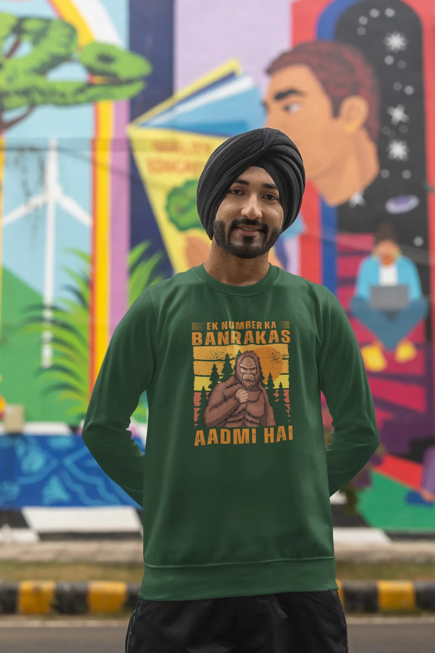 Ek nummer ka banrakas aadmi hai unisex sweatshirt
