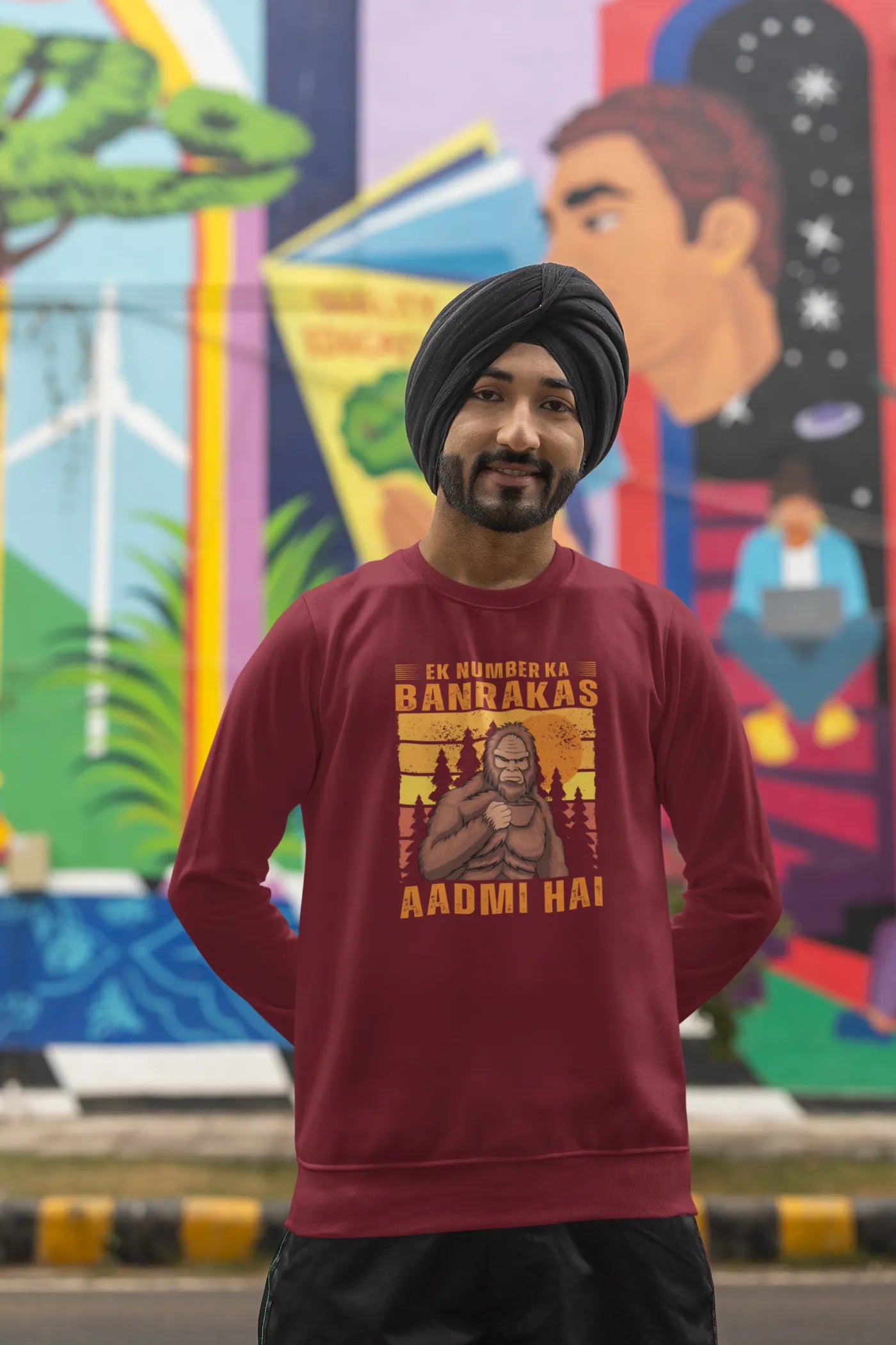 Ek nummer ka banrakas aadmi hai unisex sweatshirt