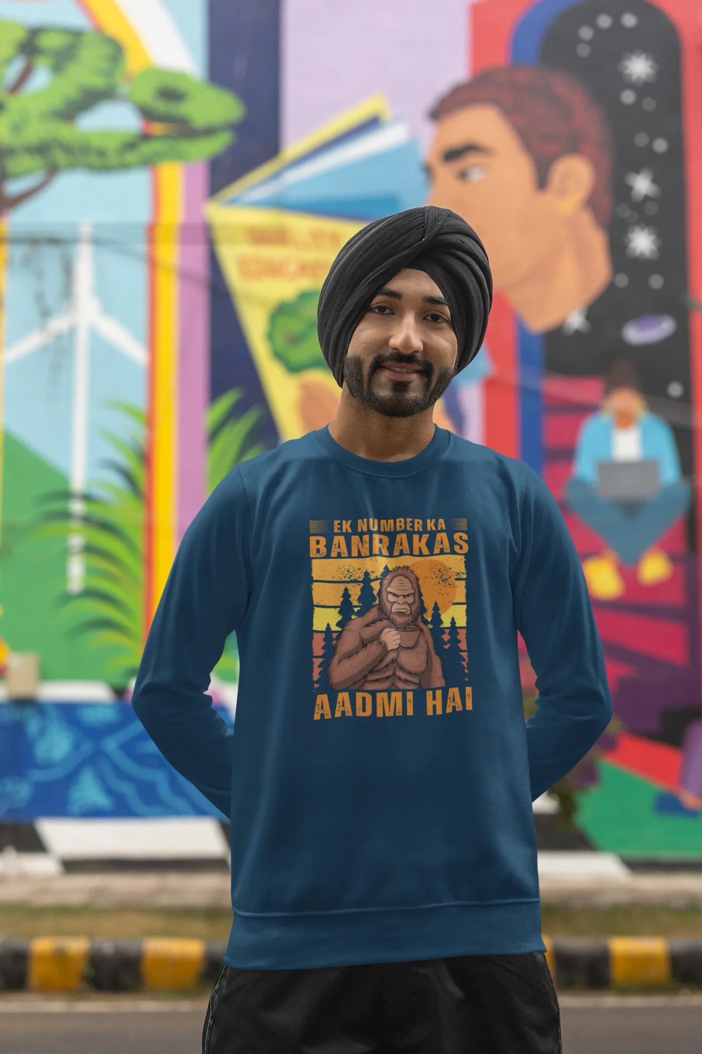 Ek nummer ka banrakas aadmi hai unisex sweatshirt