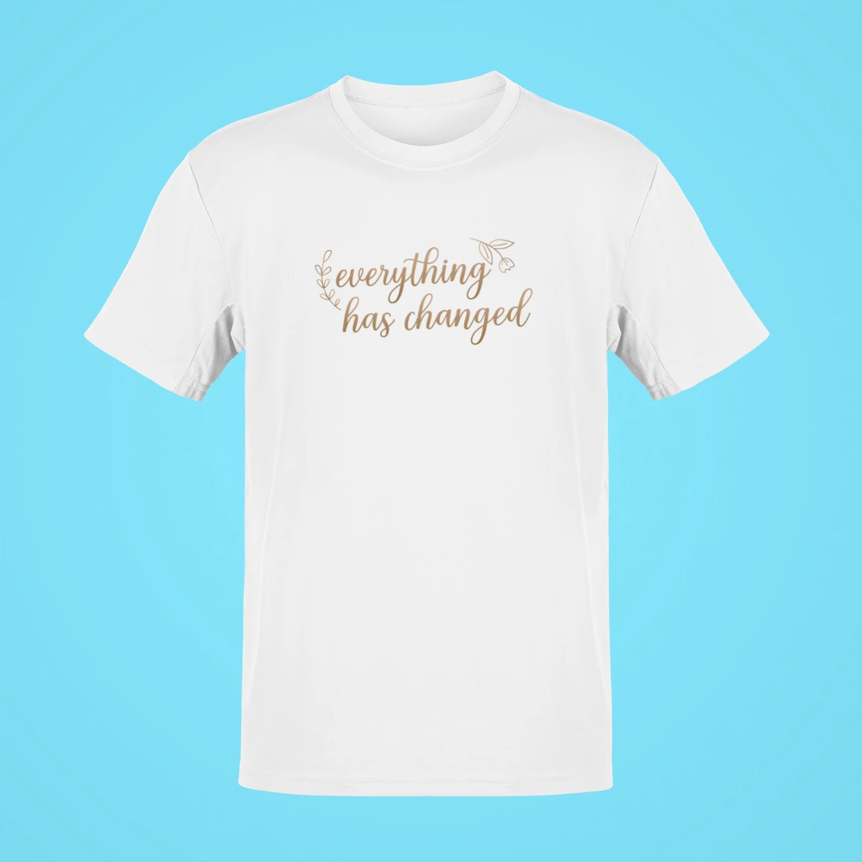 everything has changed oversized t shirt white