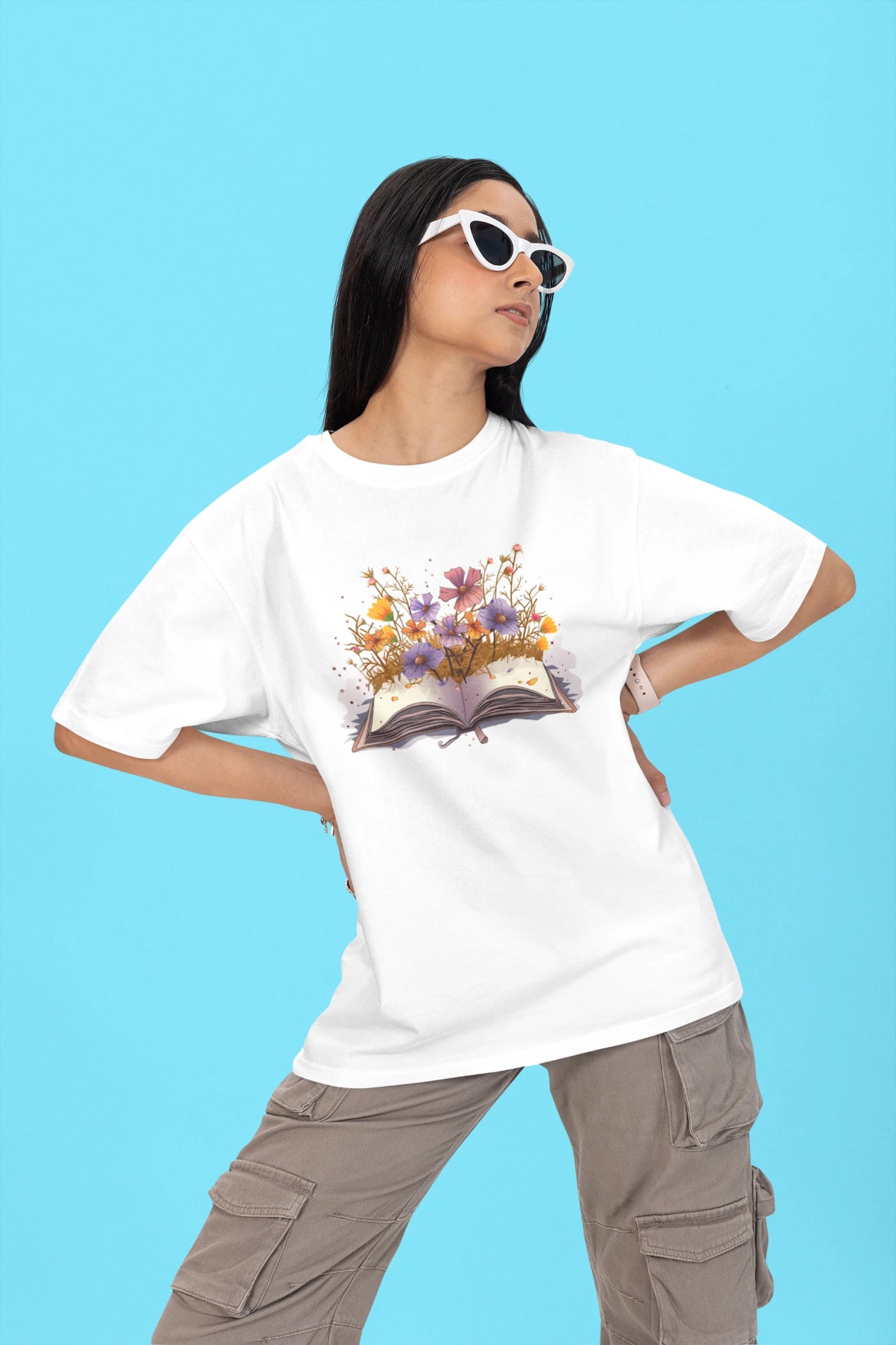 Flower book Oversized T-Shirt