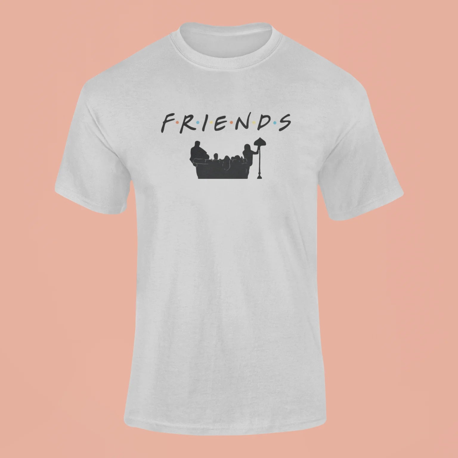 friends t shirt grey