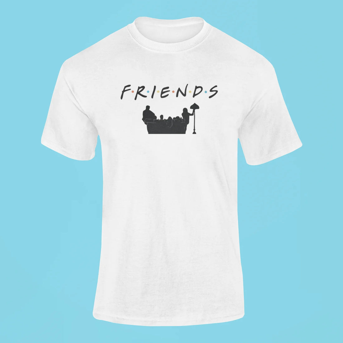 friends t shirt orange