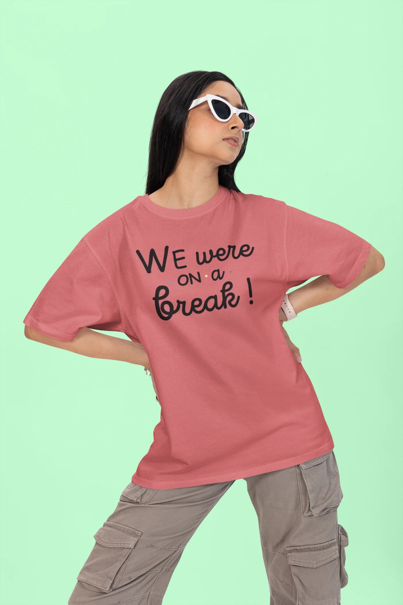 VRIENDEN We hadden een pauze Oversized T-shirt