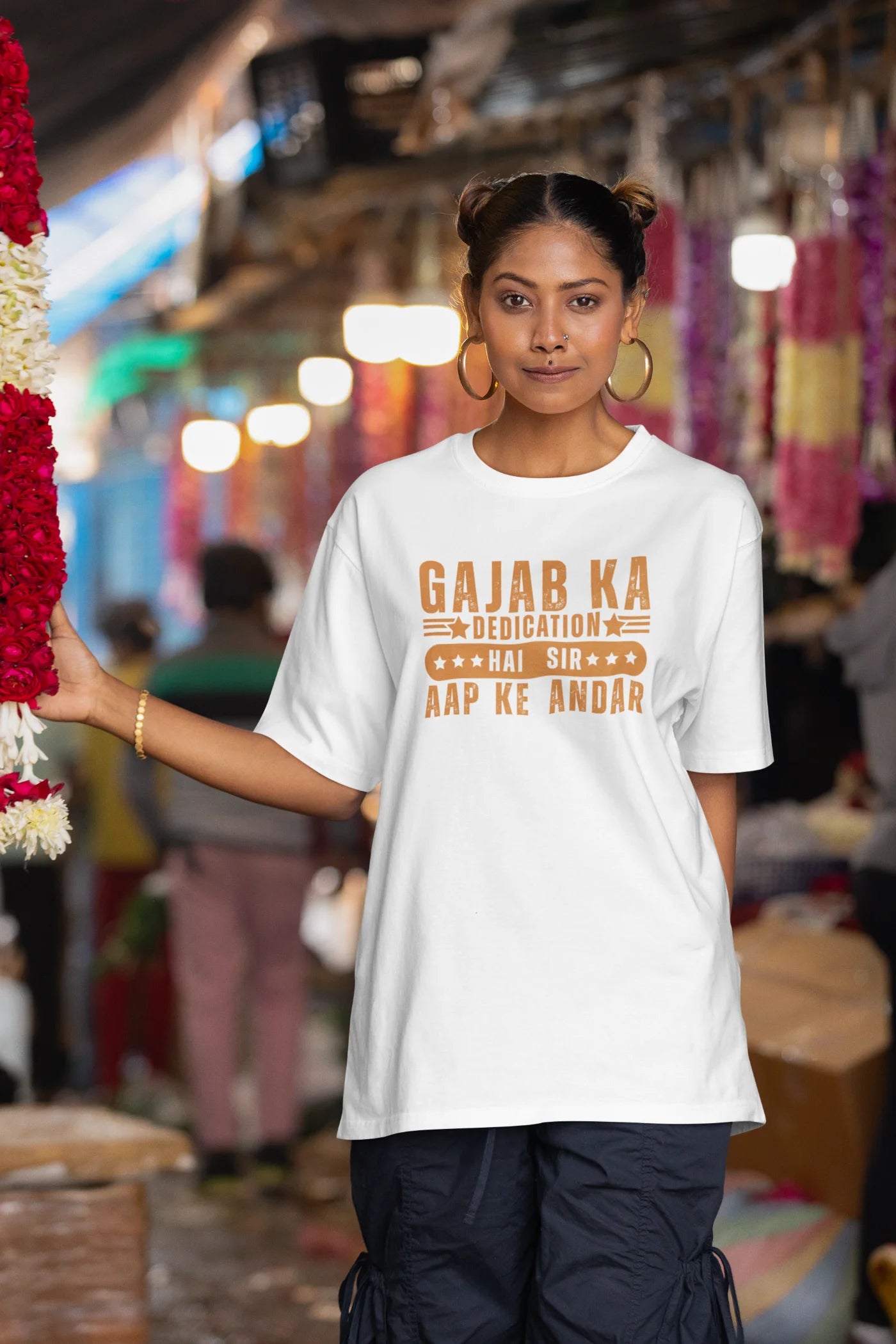 Gajab ka toewijding hai meneer aap ke andar Oversized T-shirt