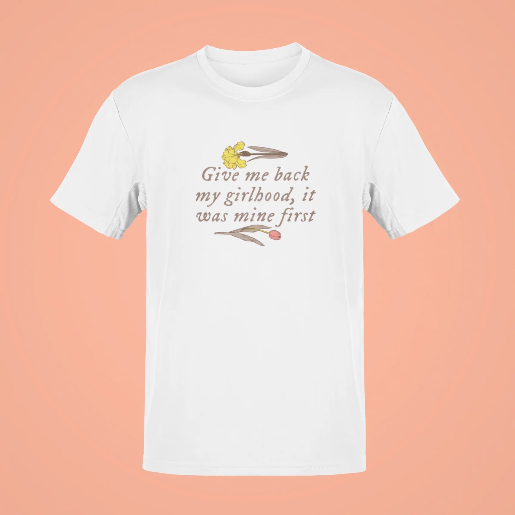 give me back my girlhood it was mine first oversized t shirt white