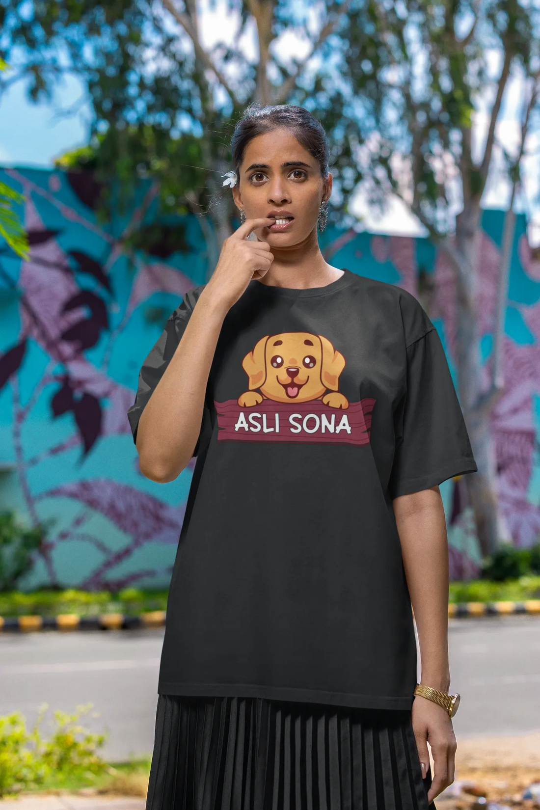 Golden Retriever - Asli Sona Oversized T-Shirt