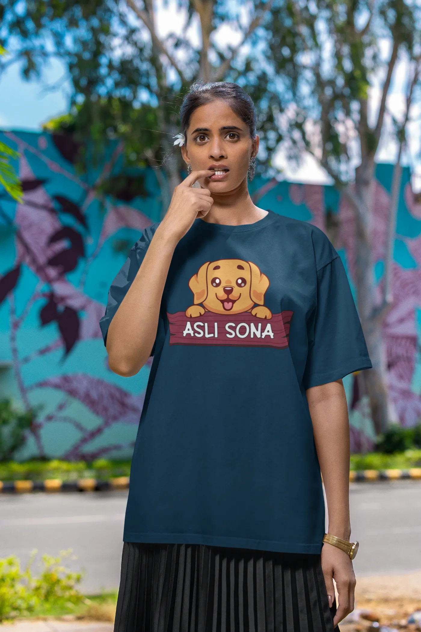 Golden Retriever - Asli Sona Oversized T-shirt