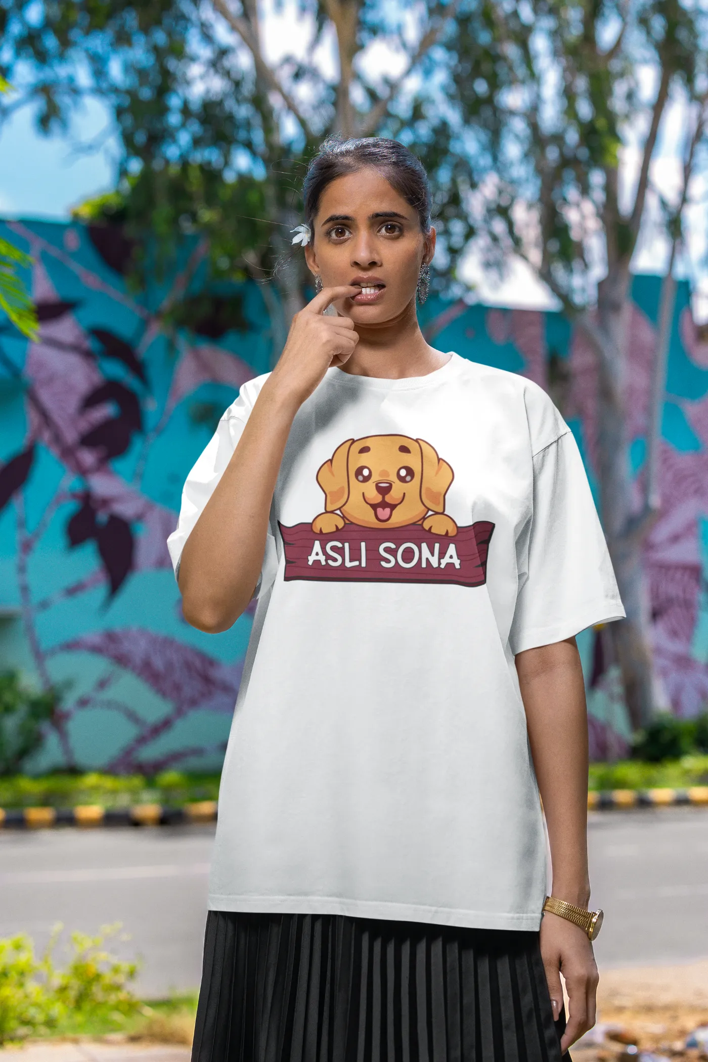 Golden Retriever - Asli Sona Oversized T-shirt