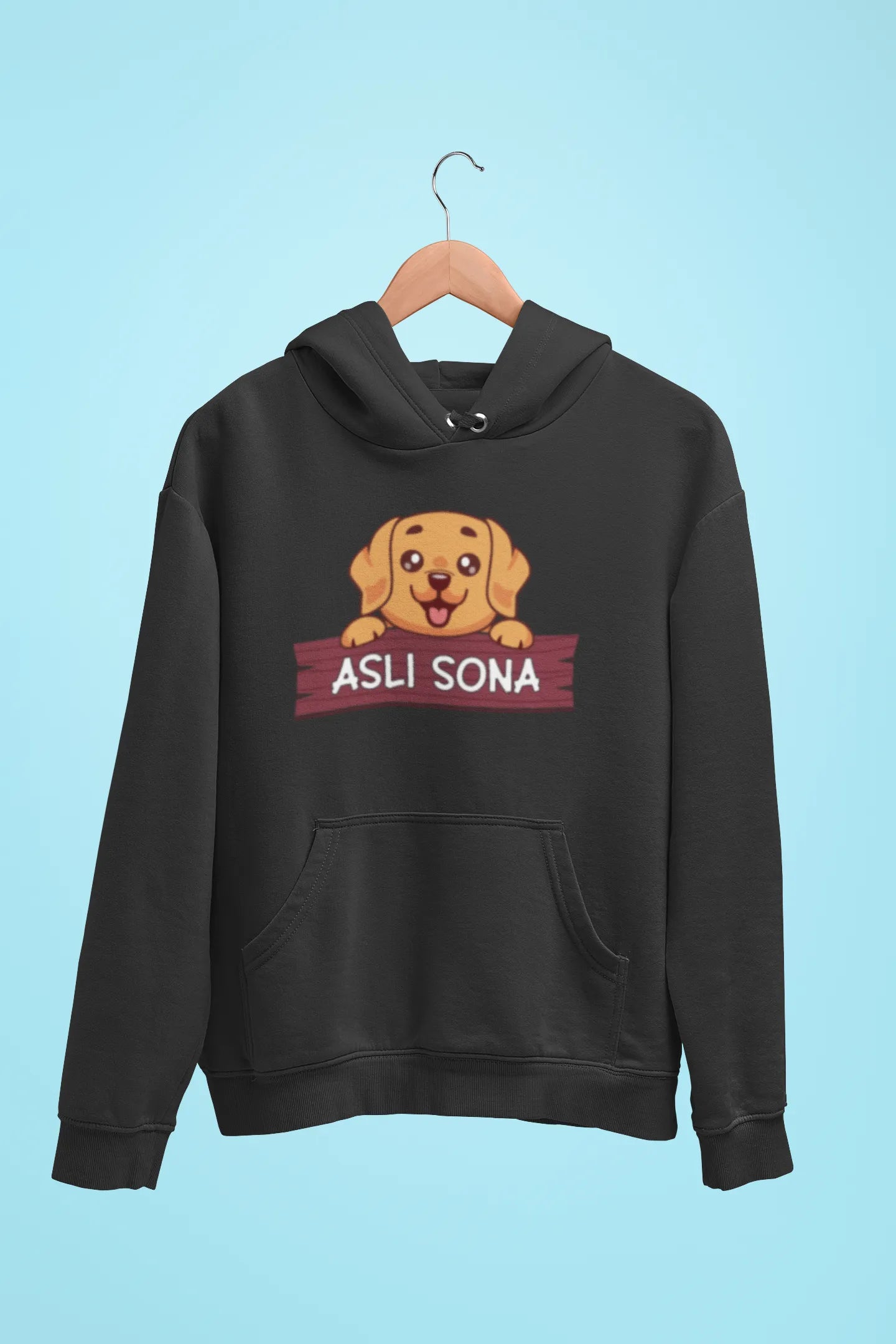 golden retriever asli sona unisex hoodie black