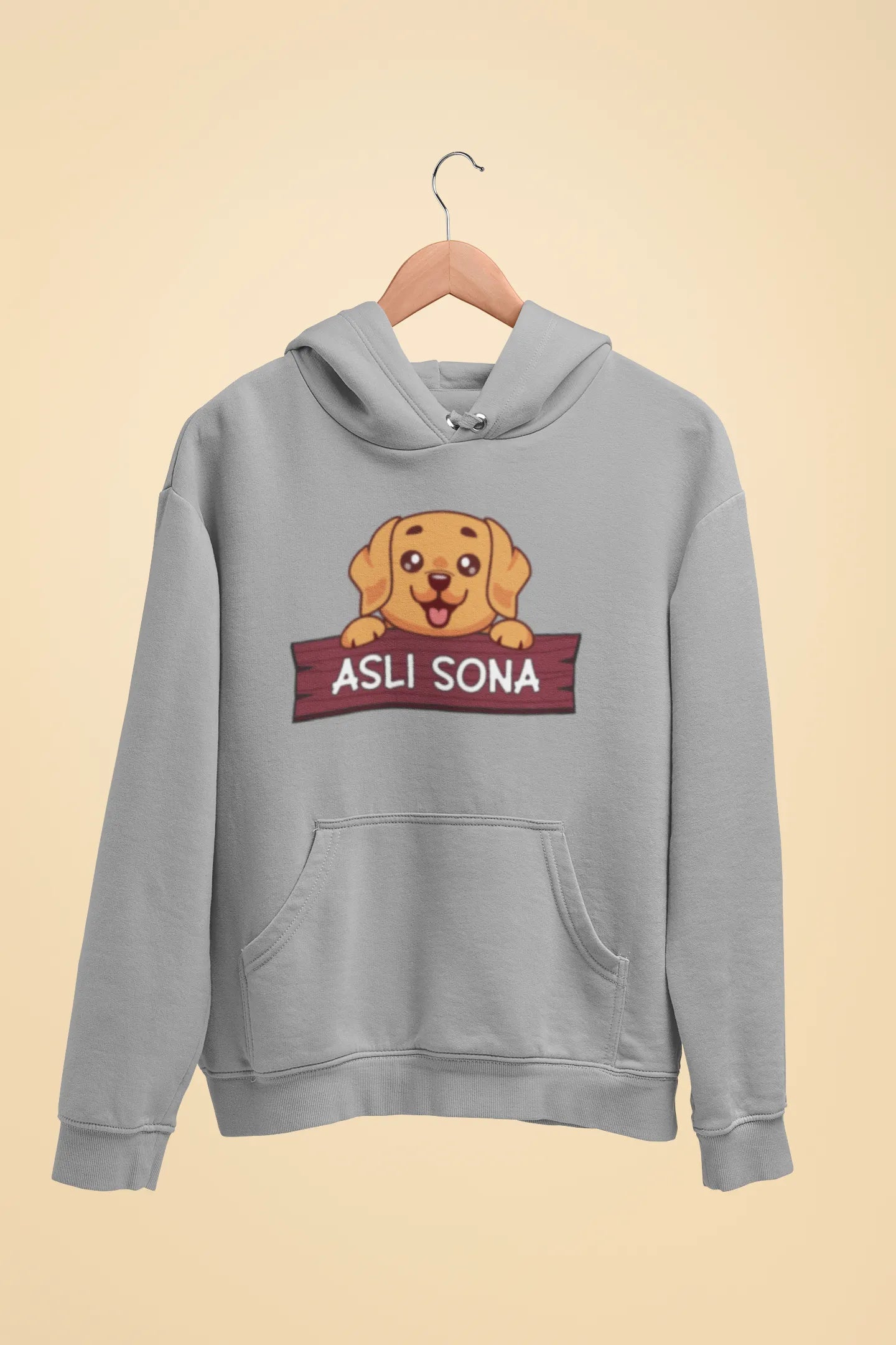 golden retriever asli sona unisex hoodie grey