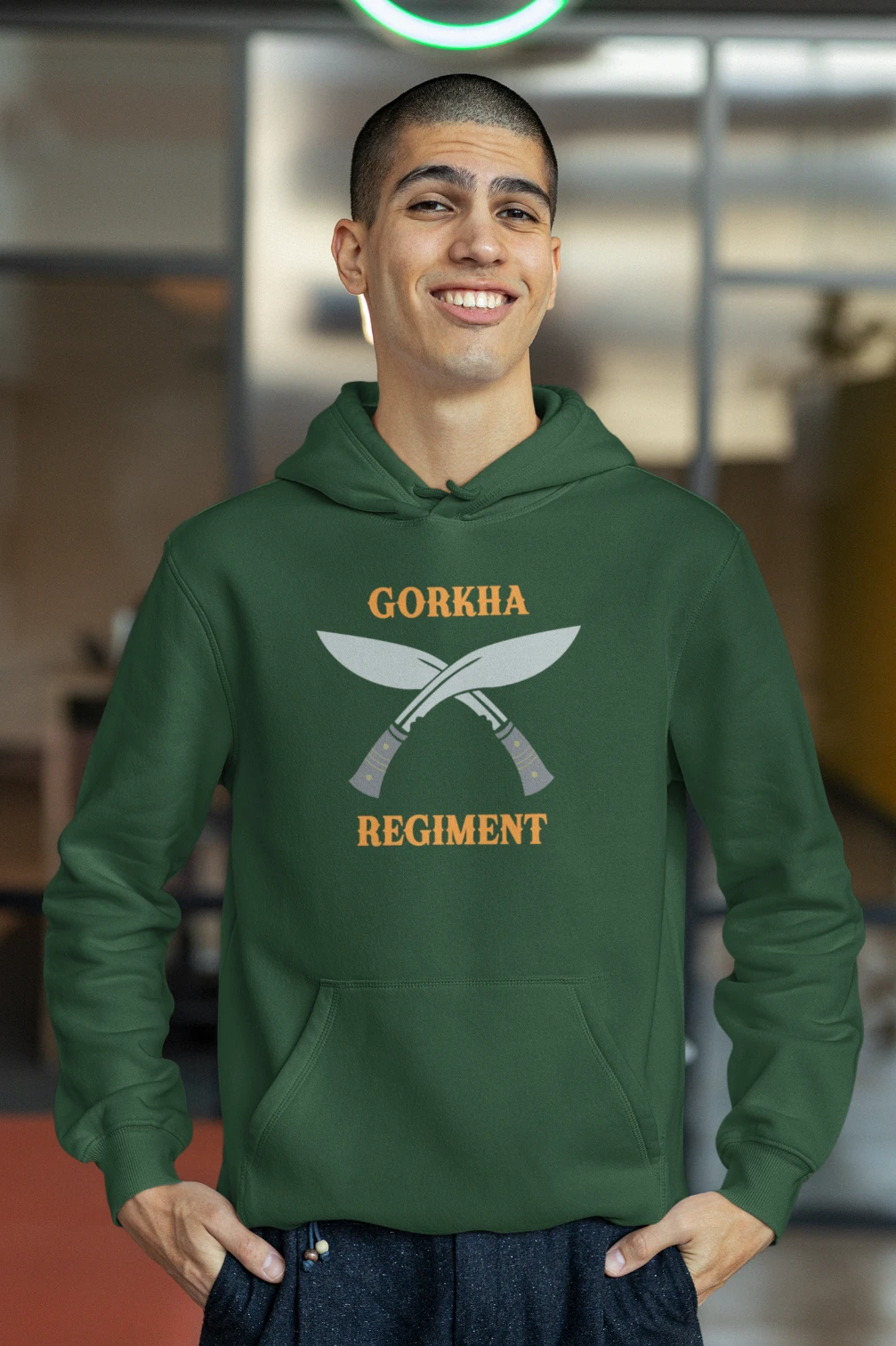 Gorkha Regiment Kukri Unisex Hoodie