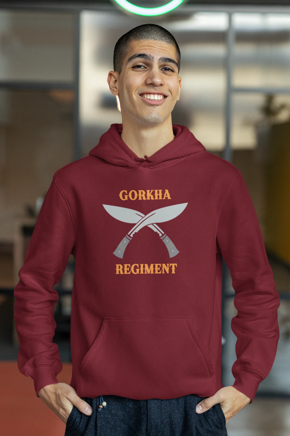 Gorkha Regiment Kukri Unisex Hoodie