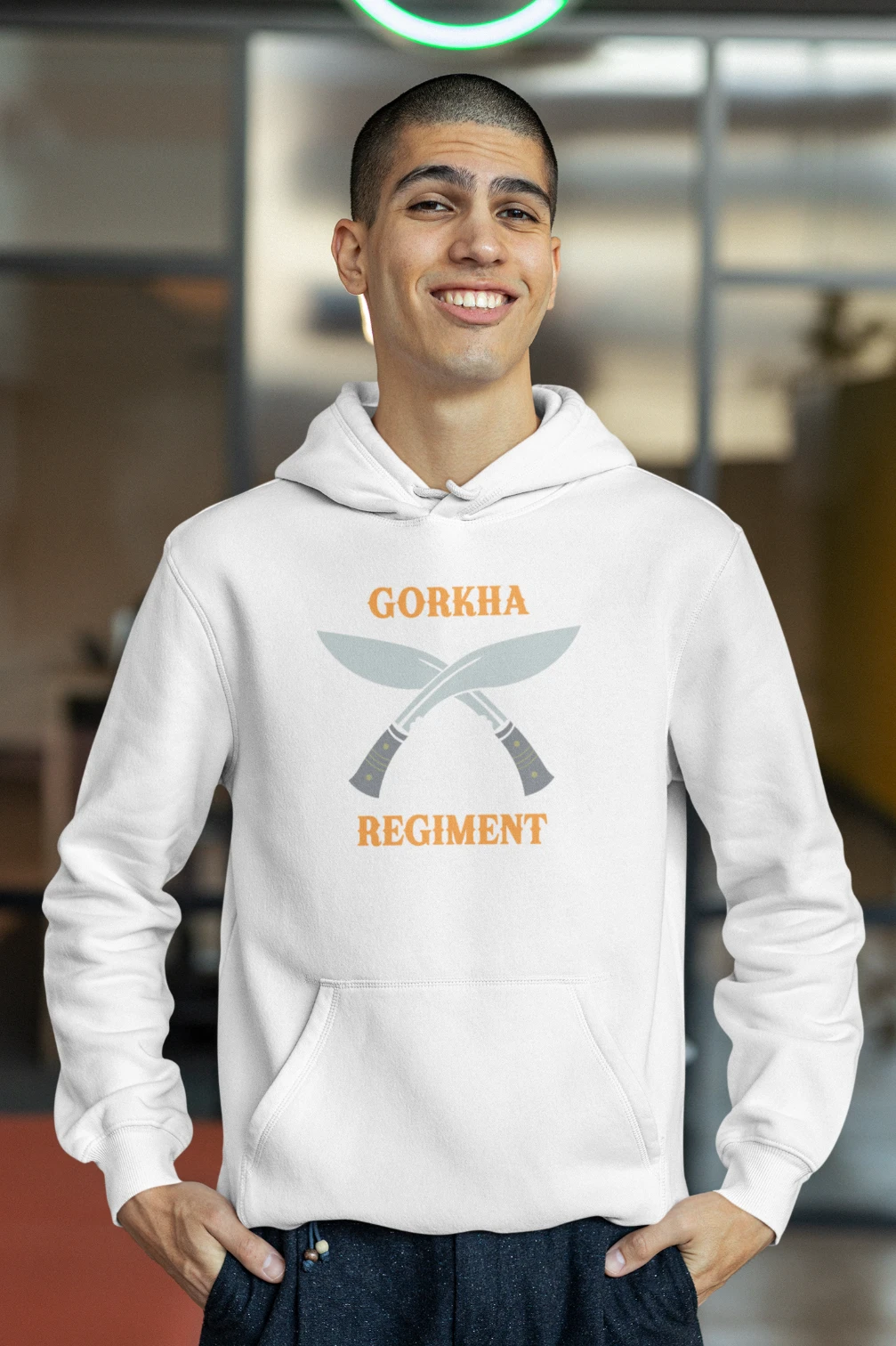Gorkha Regiment Kukri Unisex Hoodie