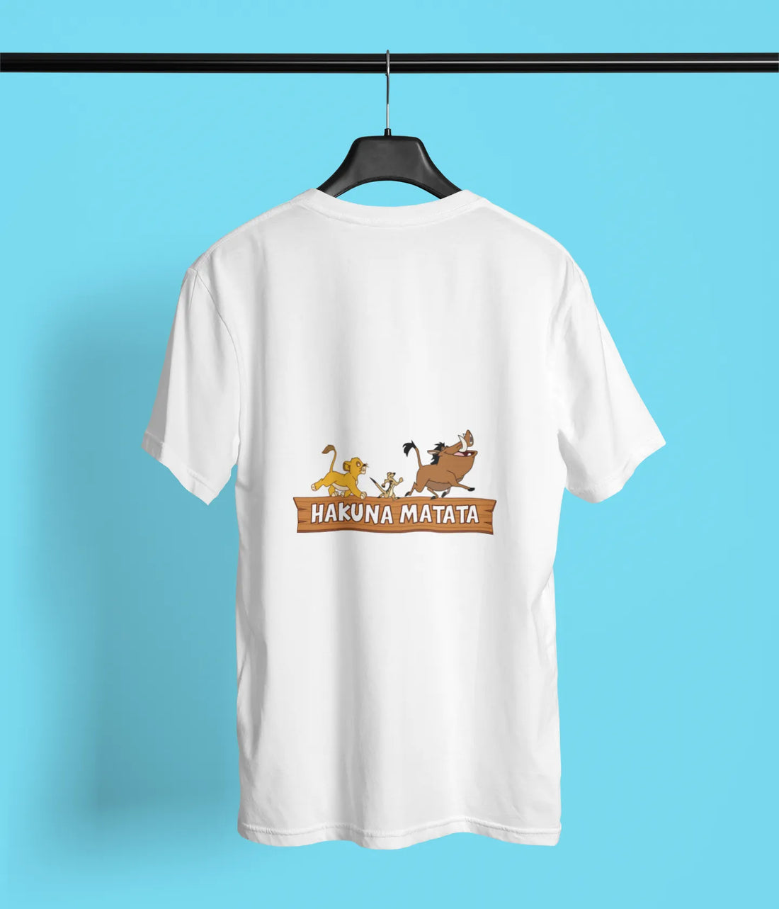 hakuna matata back print maroon