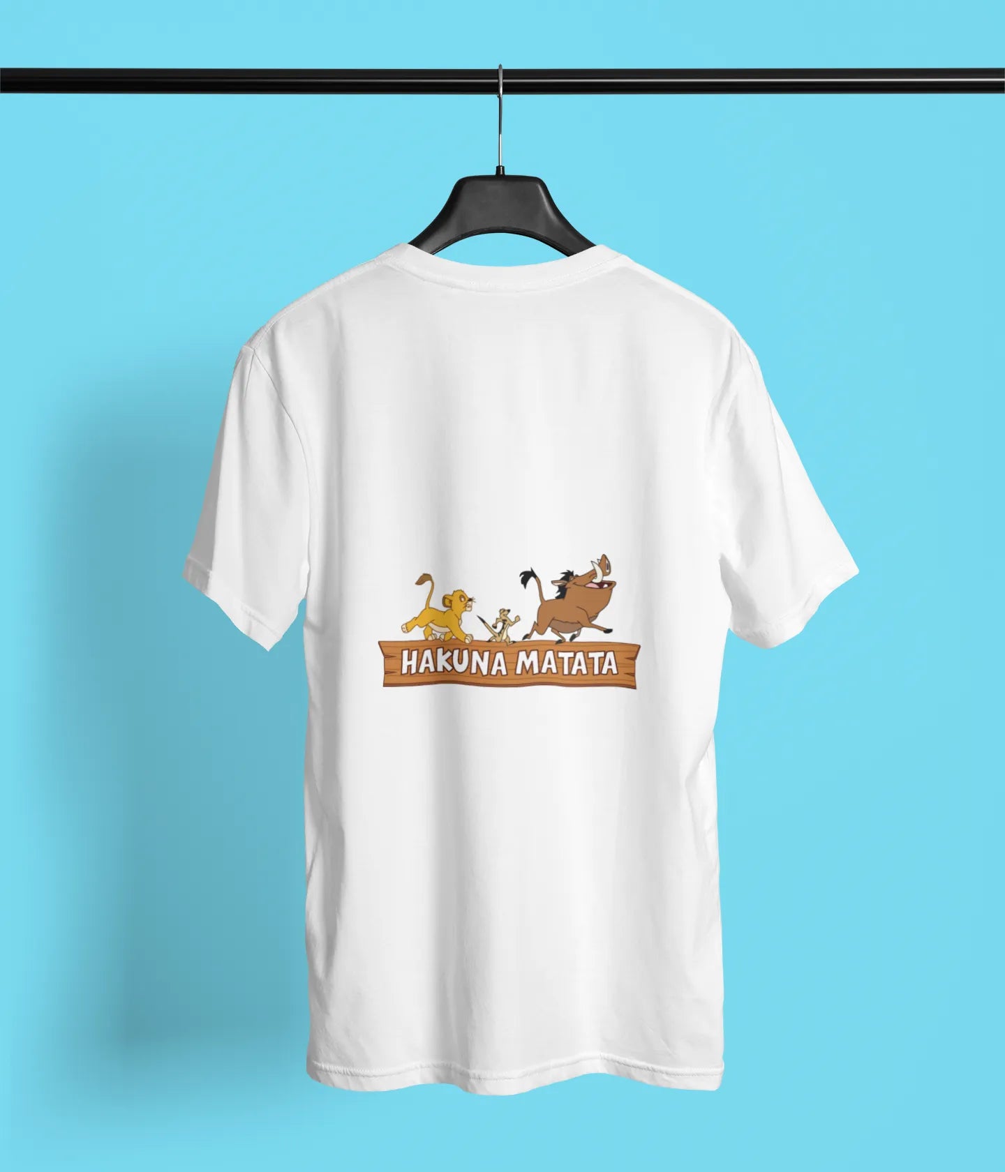 hakuna matata back print white