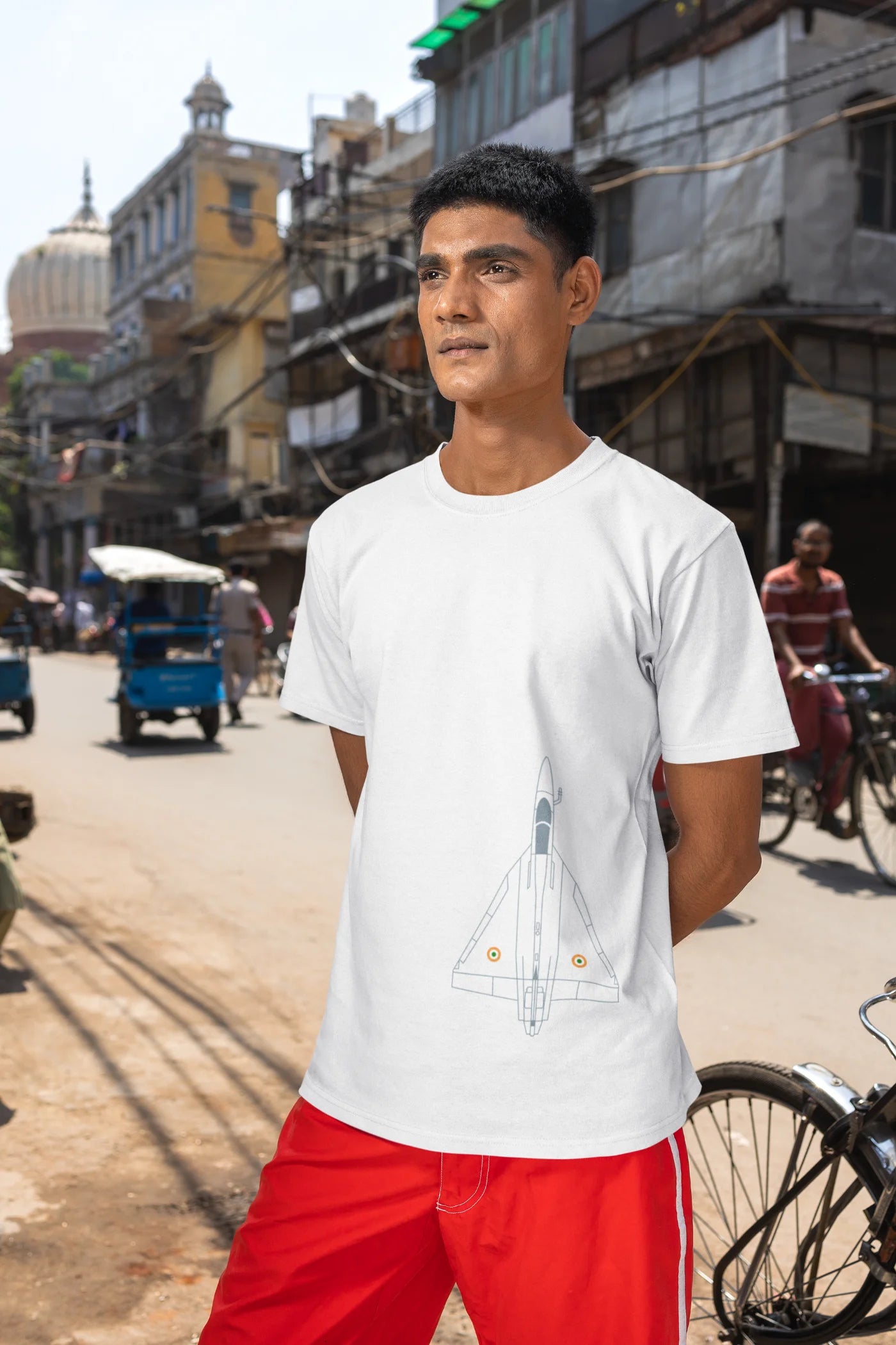 HAL Tejas (print op voor- en achterkant) T-shirt