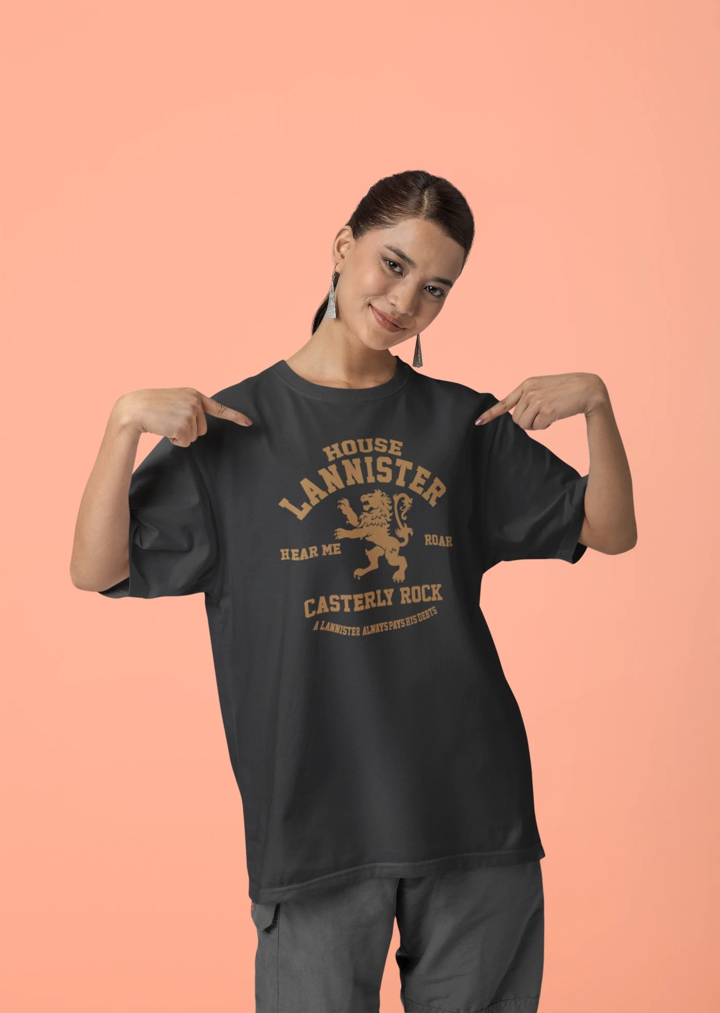 Huis Lannister - Hoor mij brullen - Oversized T-shirt