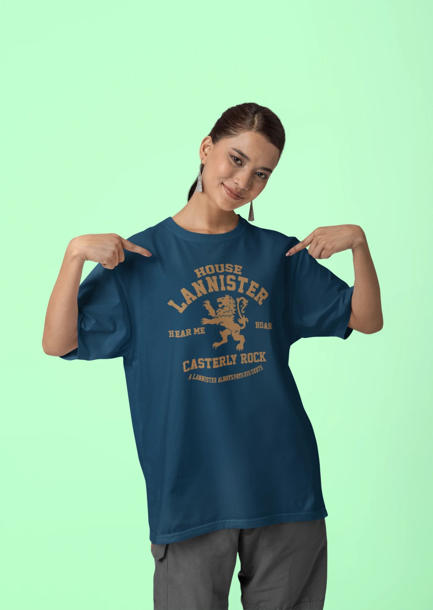 Huis Lannister - Hoor mij brullen - Oversized T-shirt