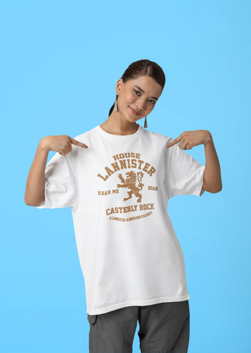 Huis Lannister - Hoor mij brullen - Oversized T-shirt
