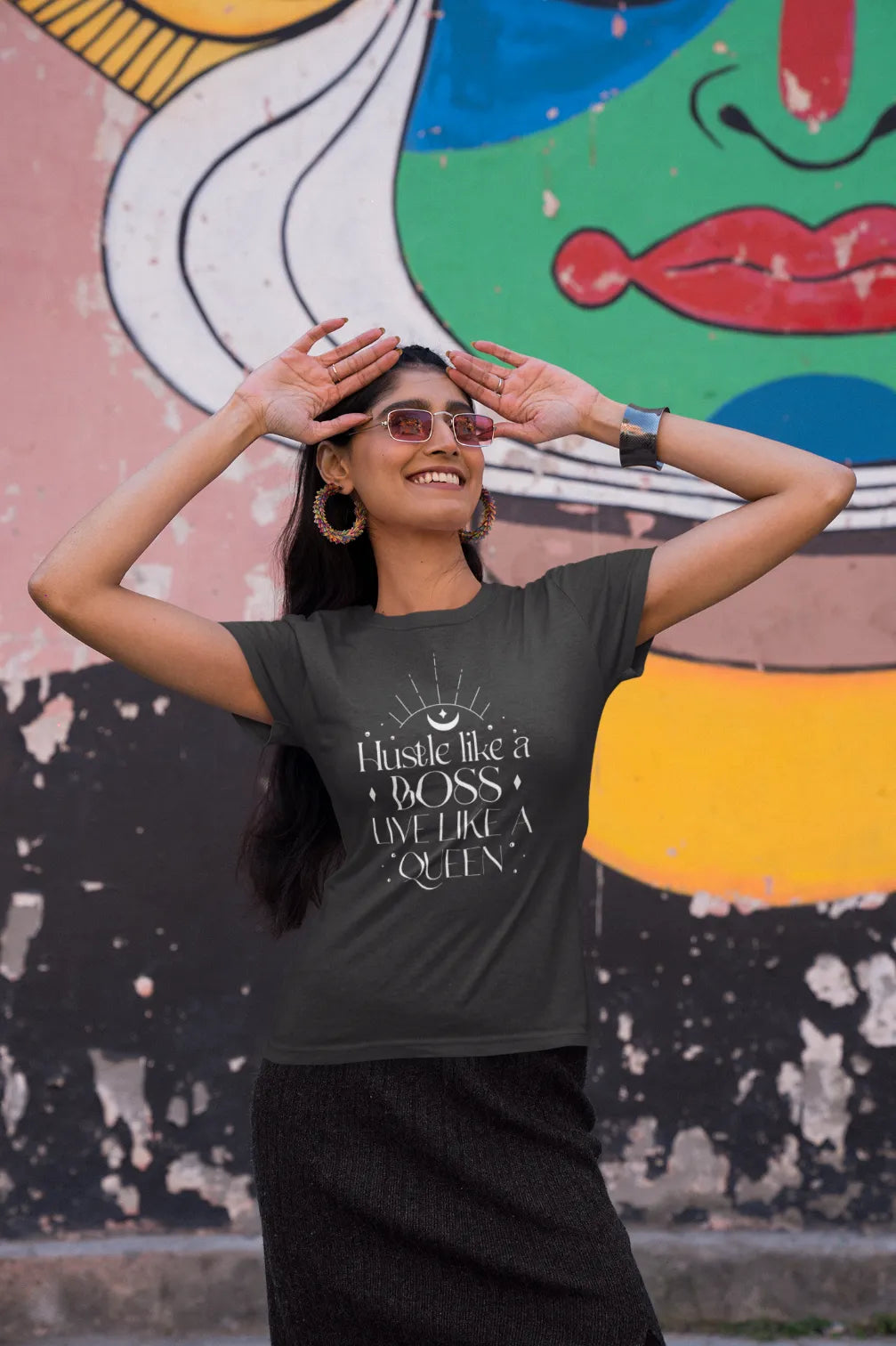 Hustle like a boss live like a queen