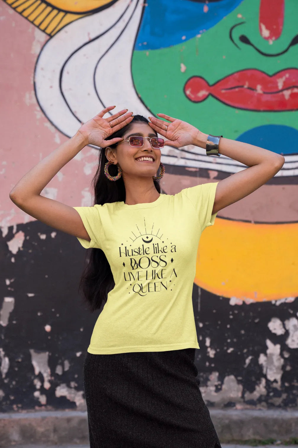 Hustle like a boss live like a queen