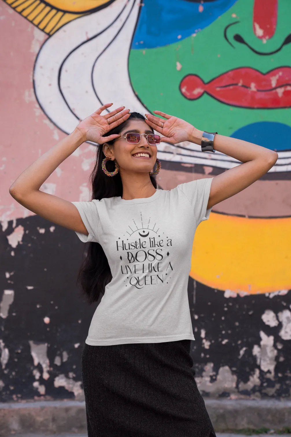 Hustle like a boss live like a queen